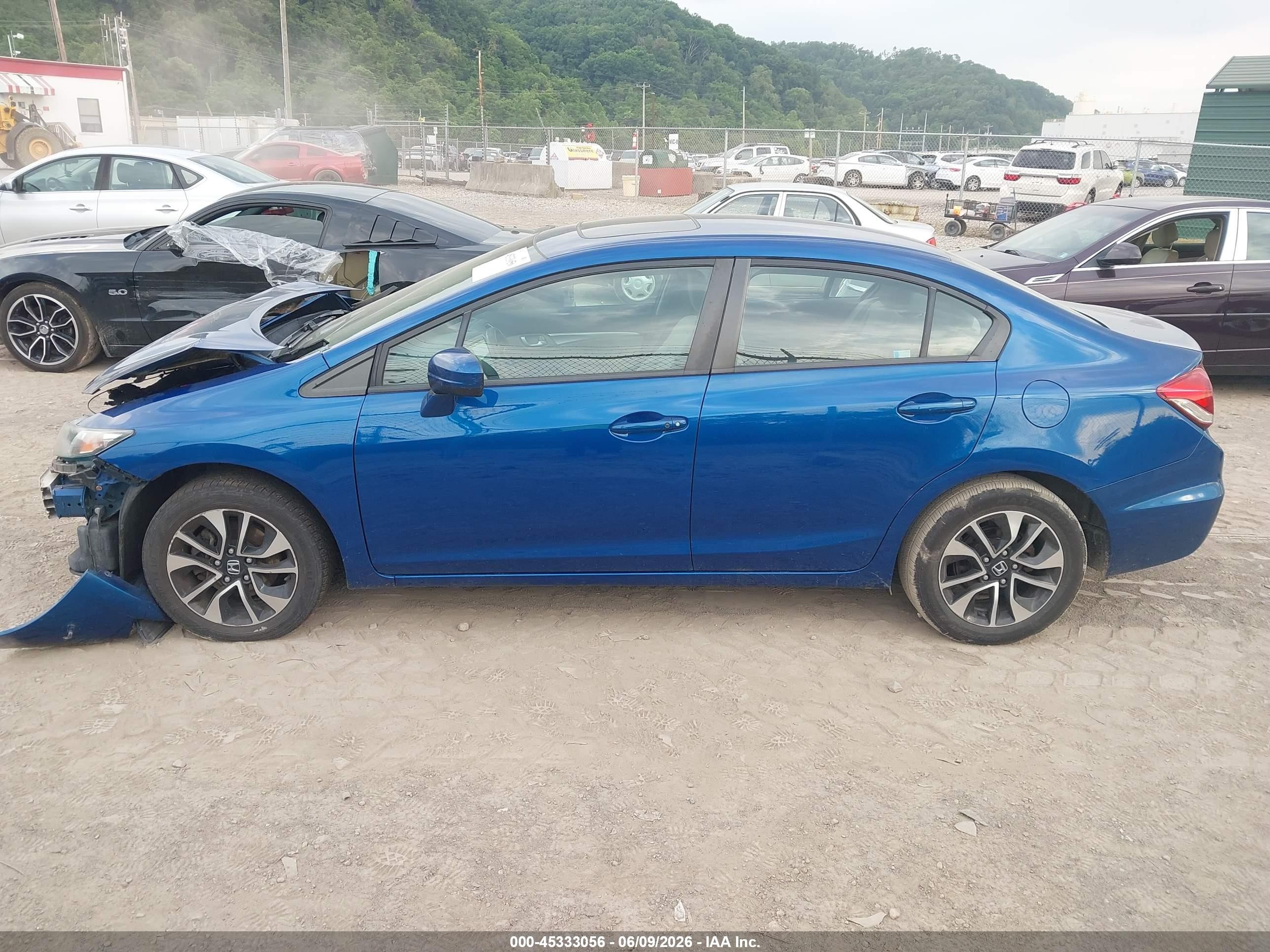 2015 Honda Civic Ex Blue vin: 19XFB2F85FE090548