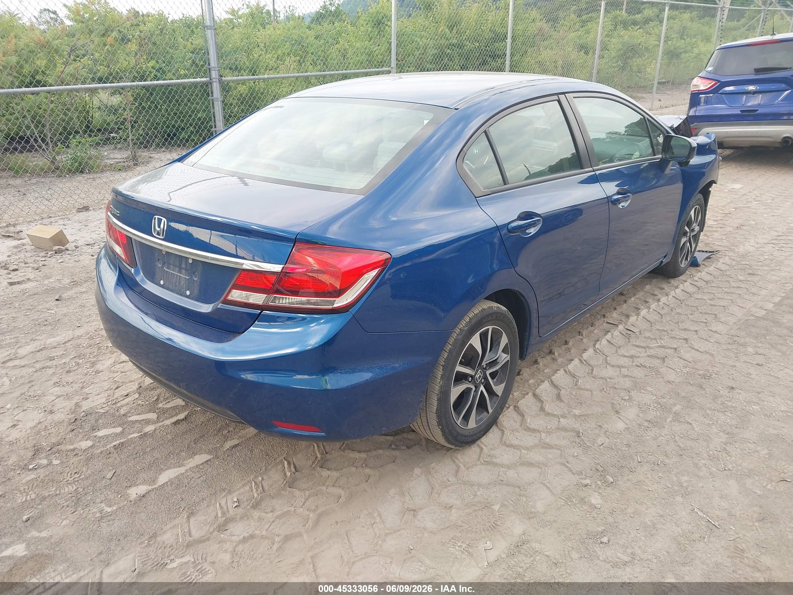 2015 Honda Civic Ex Blue vin: 19XFB2F85FE090548