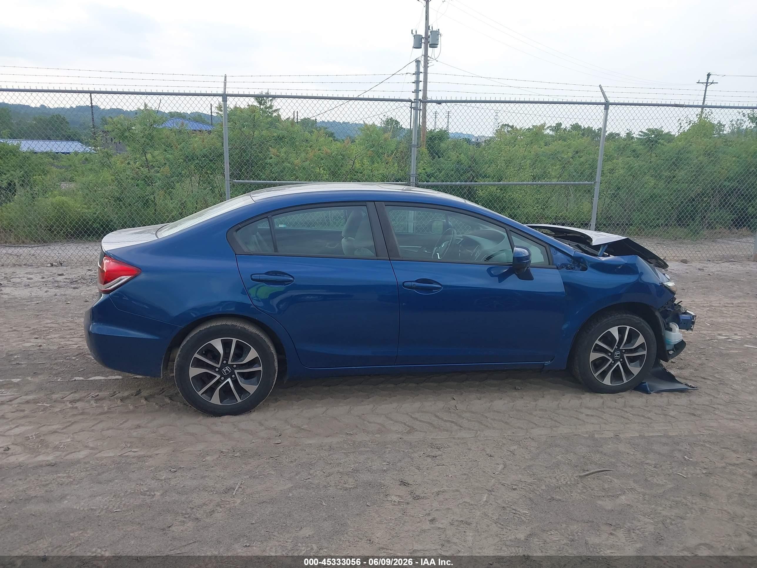 2015 Honda Civic Ex Blue vin: 19XFB2F85FE090548