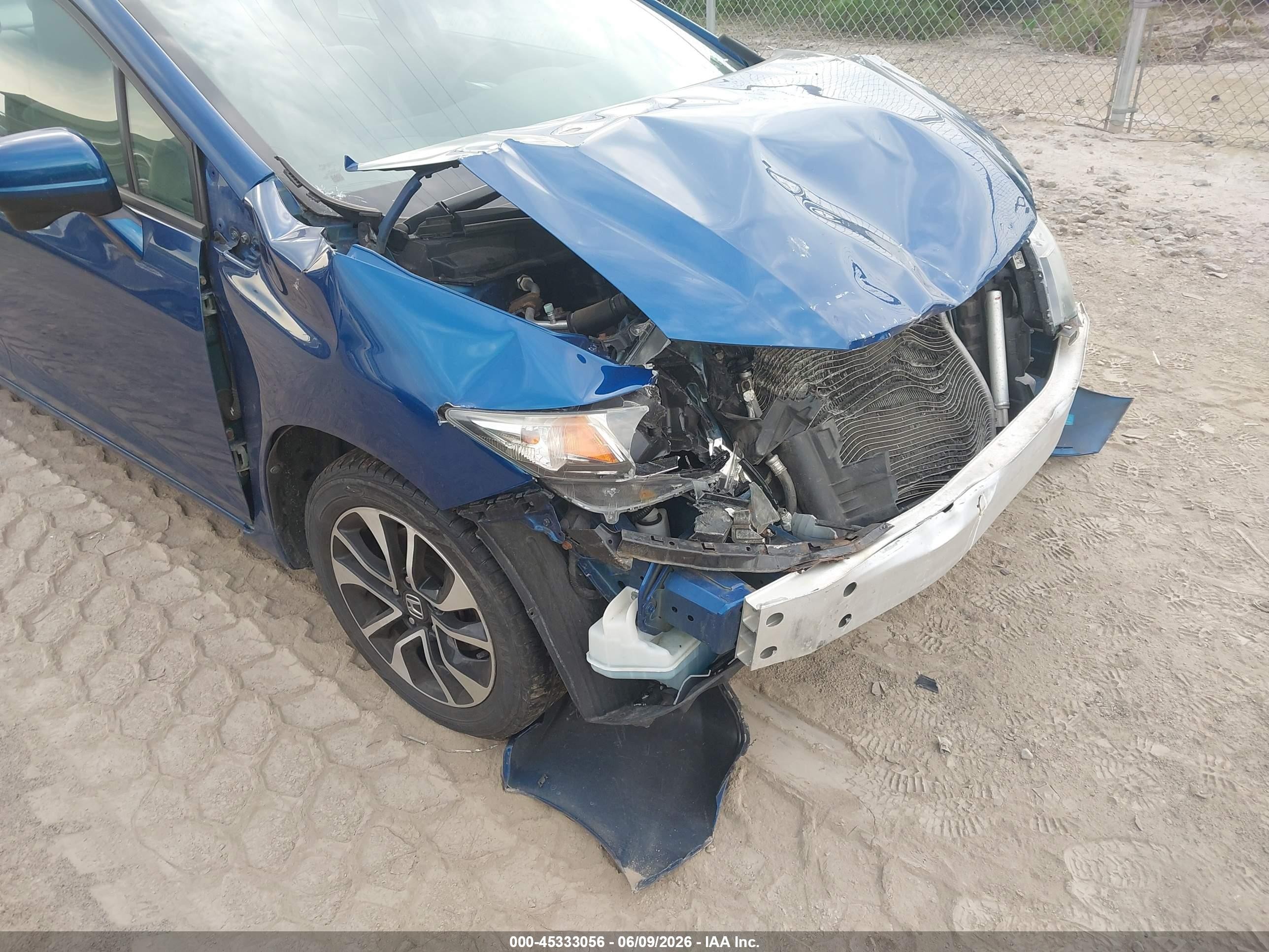 2015 Honda Civic Ex Blue vin: 19XFB2F85FE090548