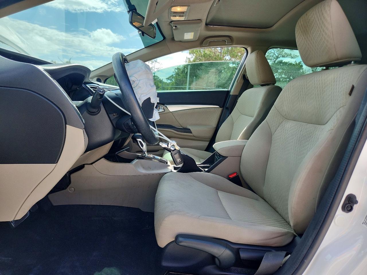 2015 Honda Civic Ex White vin: 19XFB2F85FE225981