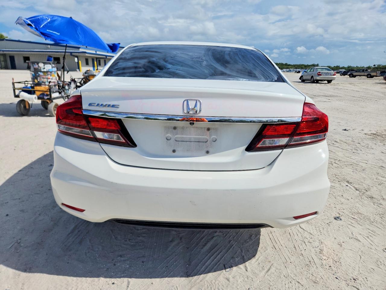 2015 Honda Civic Ex White vin: 19XFB2F85FE225981
