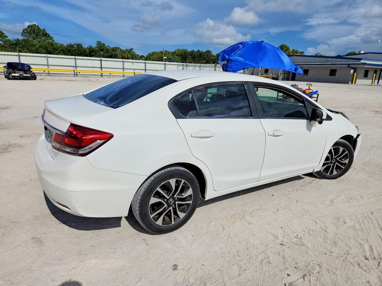 2015 Honda Civic Ex White vin: 19XFB2F85FE225981