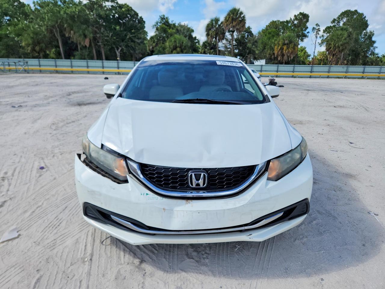 2015 Honda Civic Ex White vin: 19XFB2F85FE225981