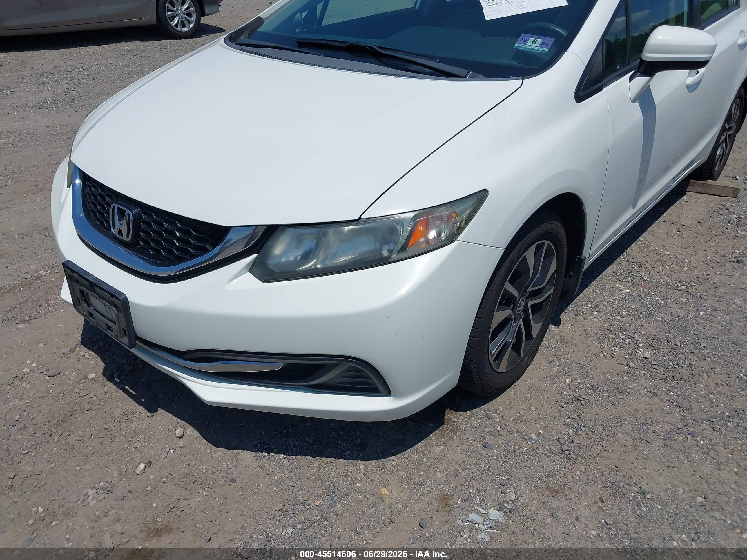2015 Honda Civic Ex White vin: 19XFB2F85FE228198