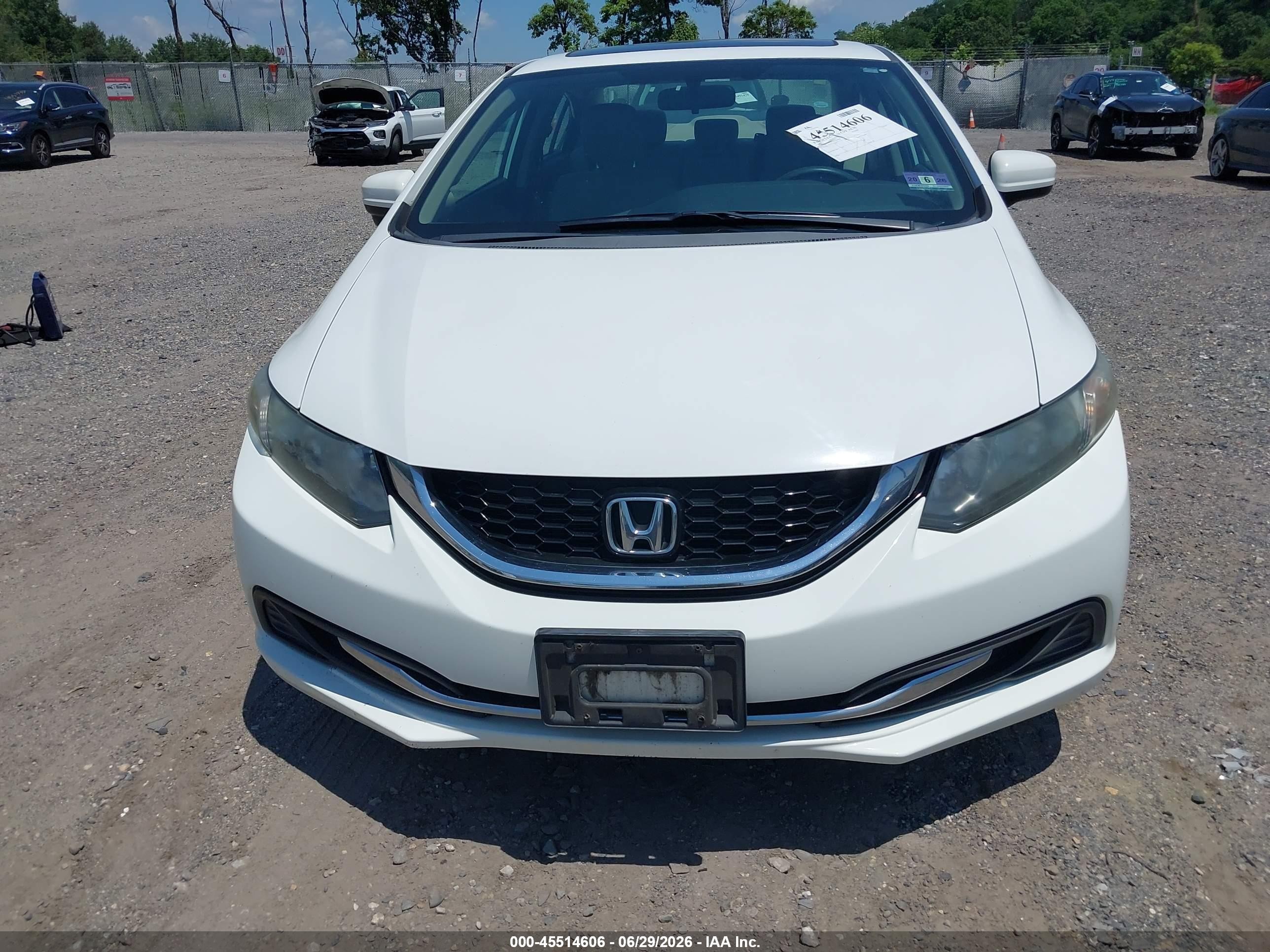 2015 Honda Civic Ex White vin: 19XFB2F85FE228198