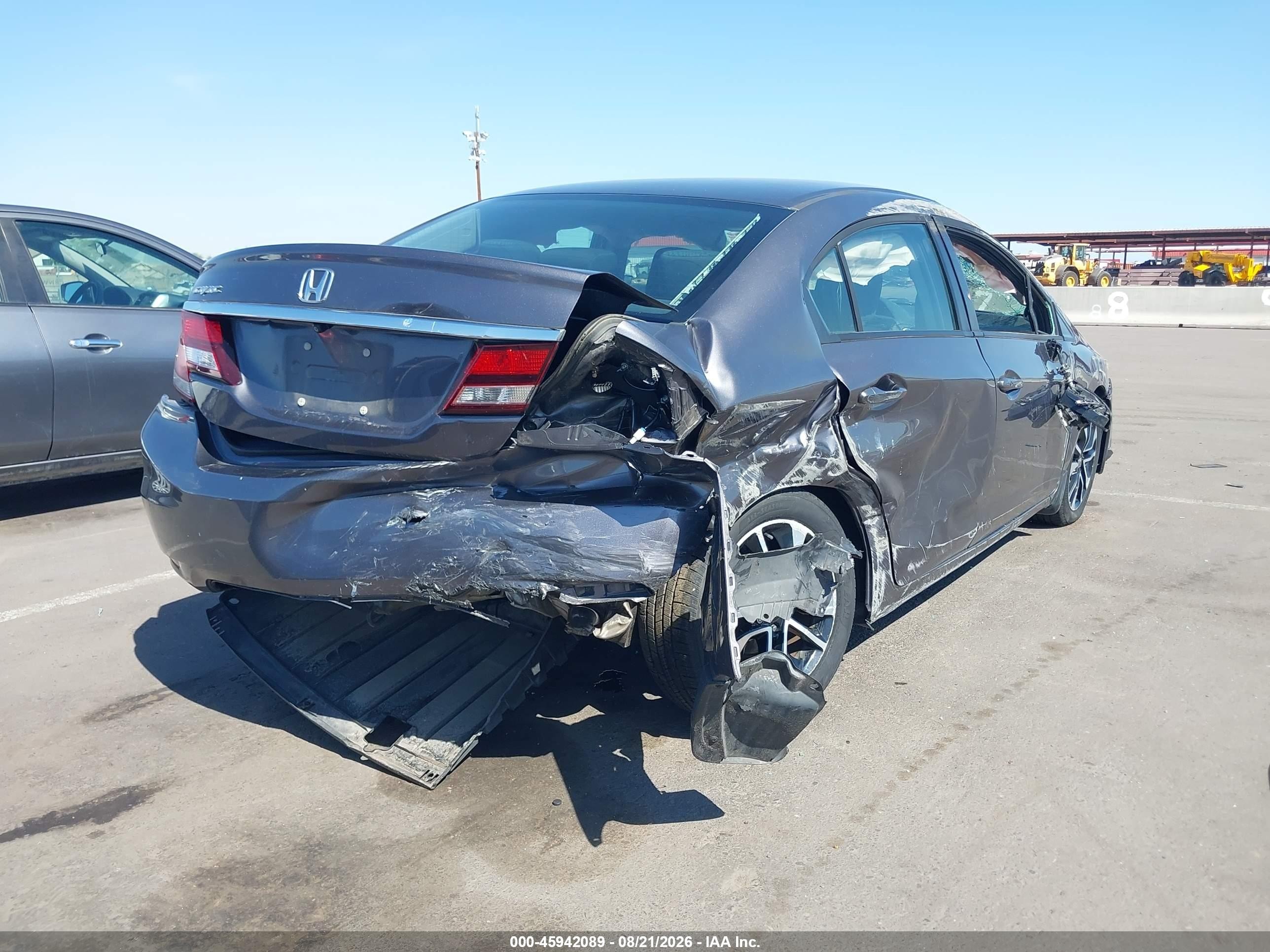 2015 Honda Civic Ex Gray vin: 19XFB2F85FE234017