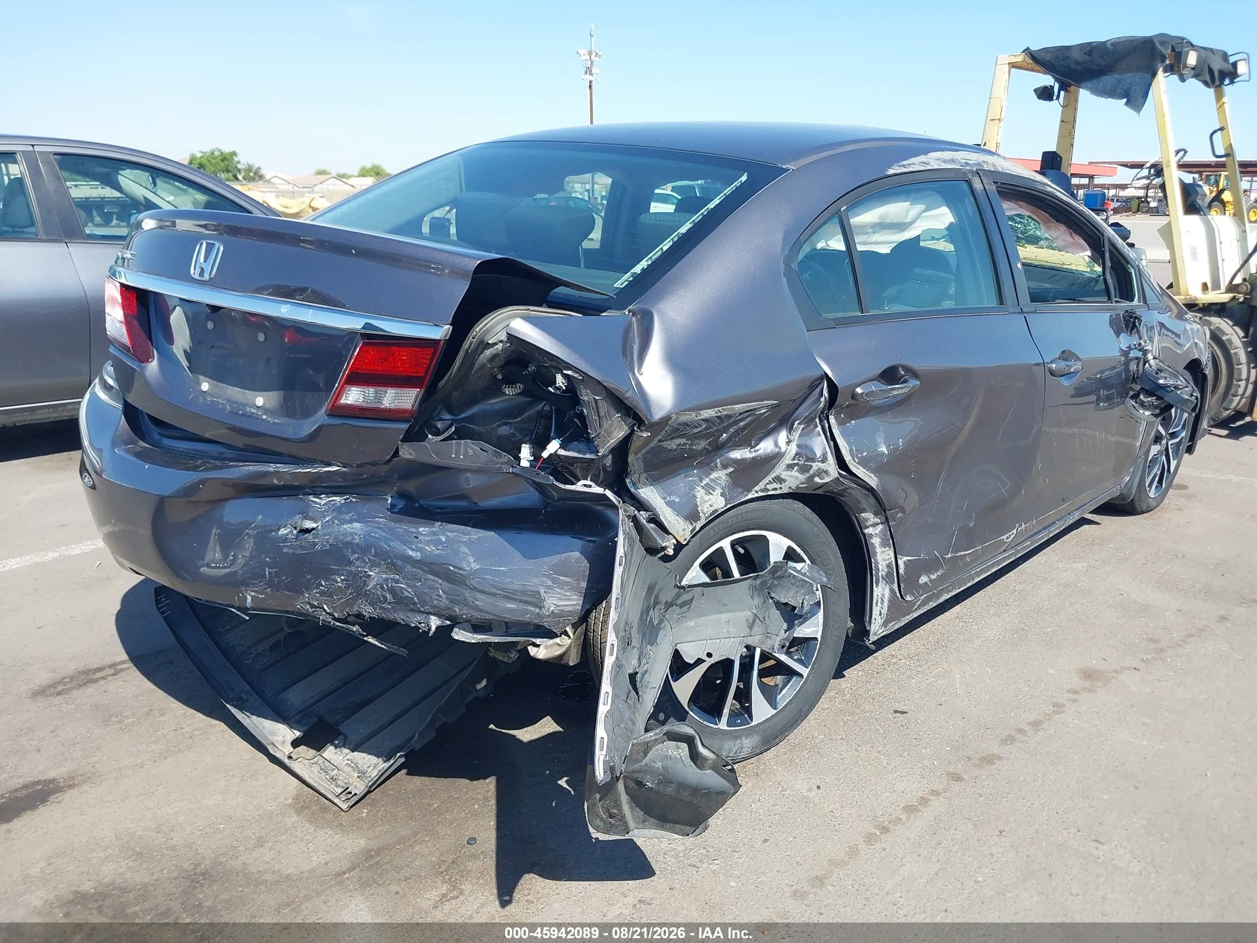 2015 Honda Civic Ex Gray vin: 19XFB2F85FE234017