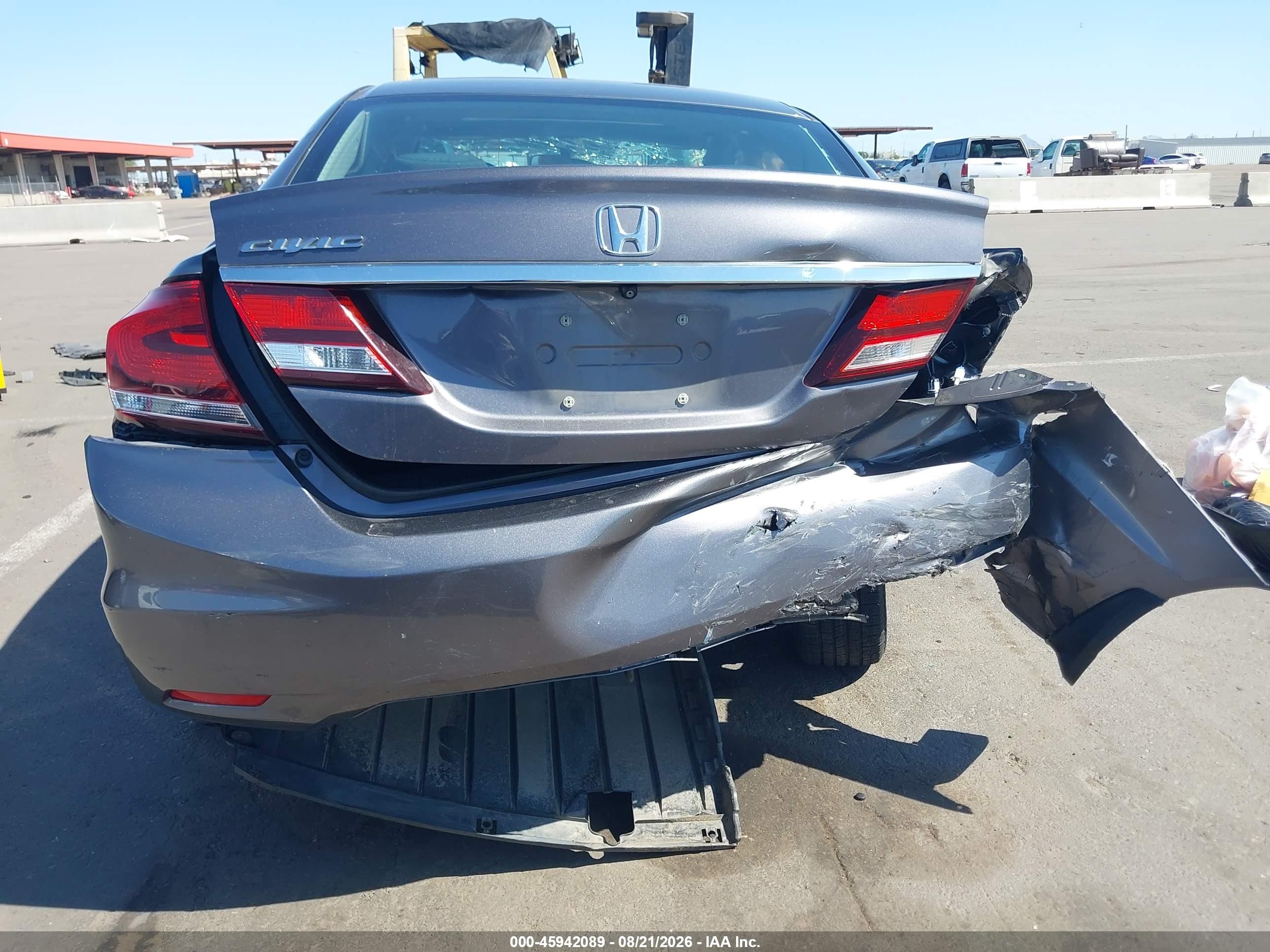 2015 Honda Civic Ex Gray vin: 19XFB2F85FE234017