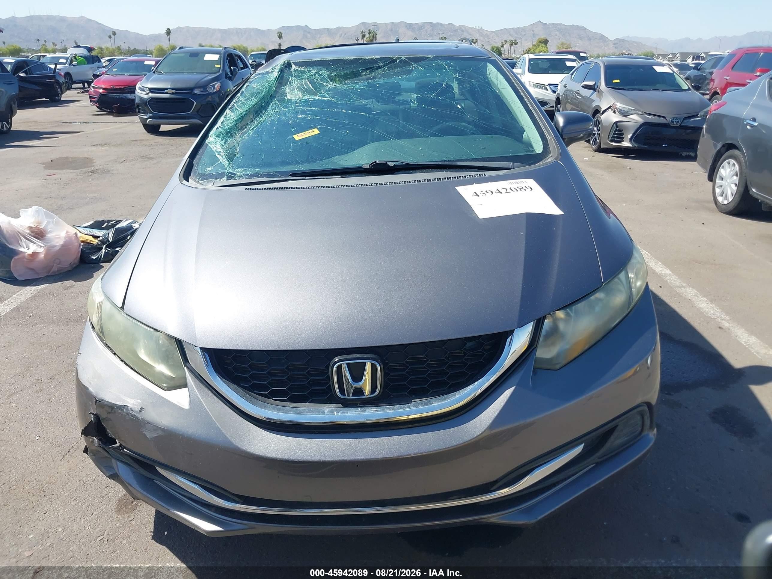 2015 Honda Civic Ex Gray vin: 19XFB2F85FE234017