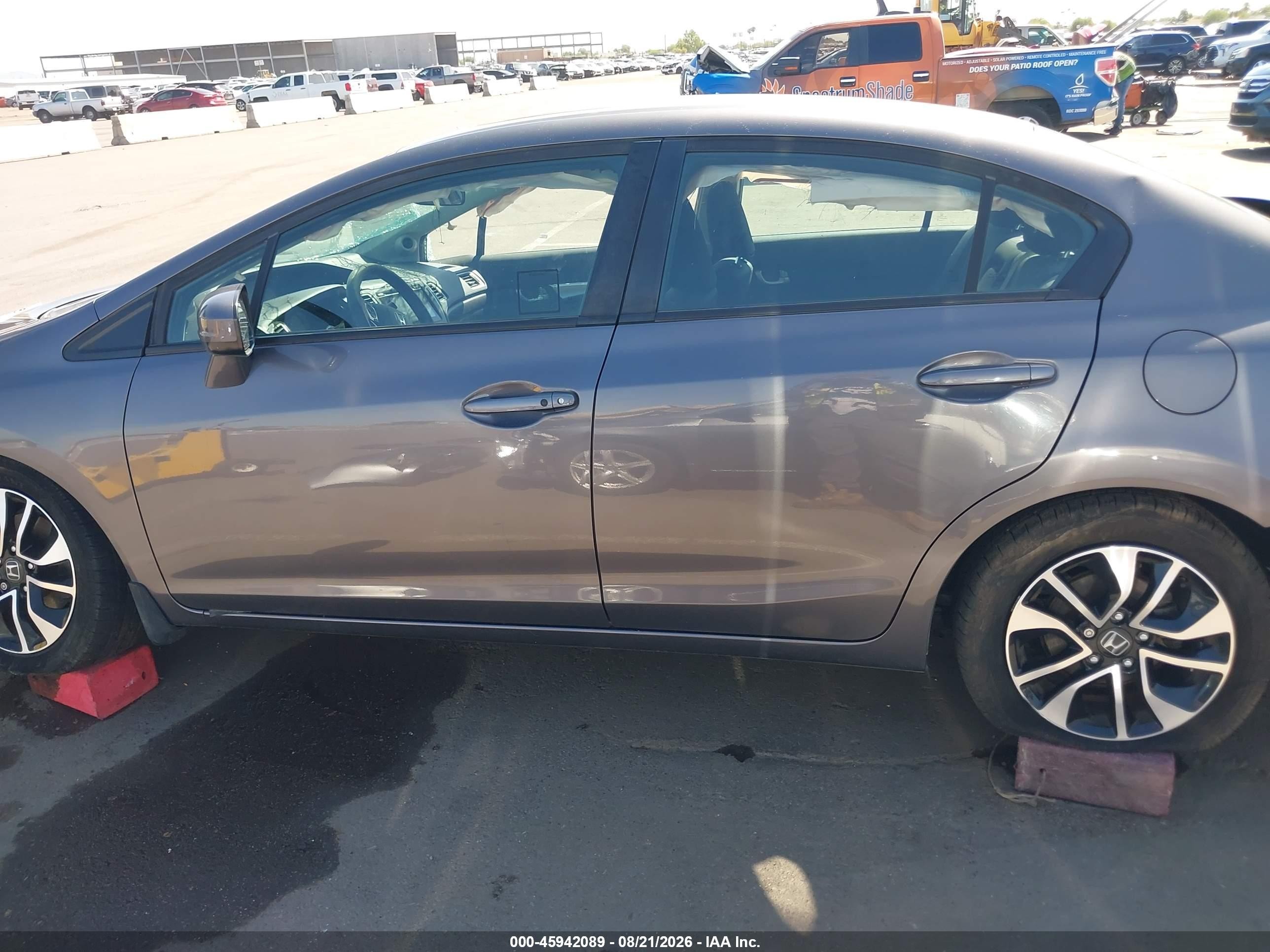 2015 Honda Civic Ex Gray vin: 19XFB2F85FE234017