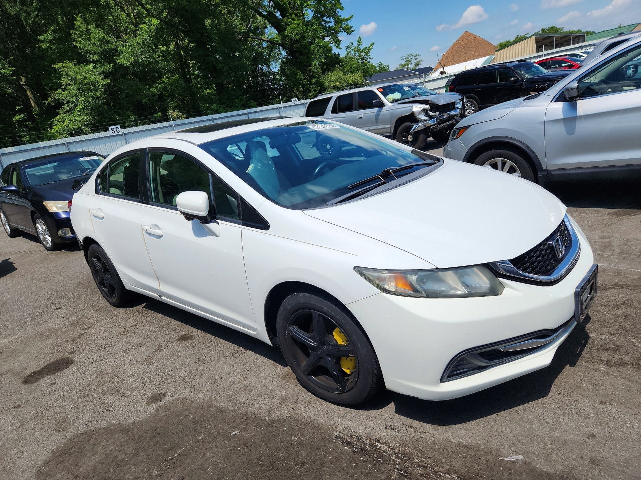 2015 Honda Civic Ex White vin: 19XFB2F85FE241565
