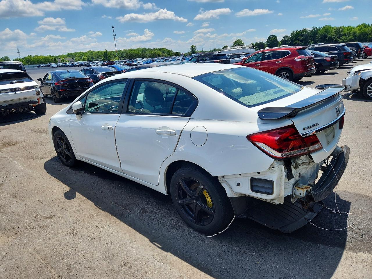 2015 Honda Civic Ex White vin: 19XFB2F85FE241565