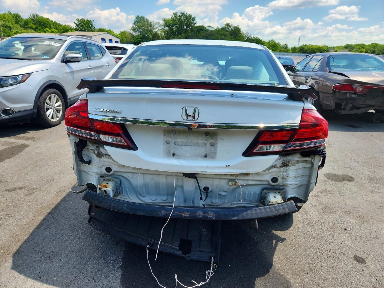 2015 Honda Civic Ex White vin: 19XFB2F85FE241565
