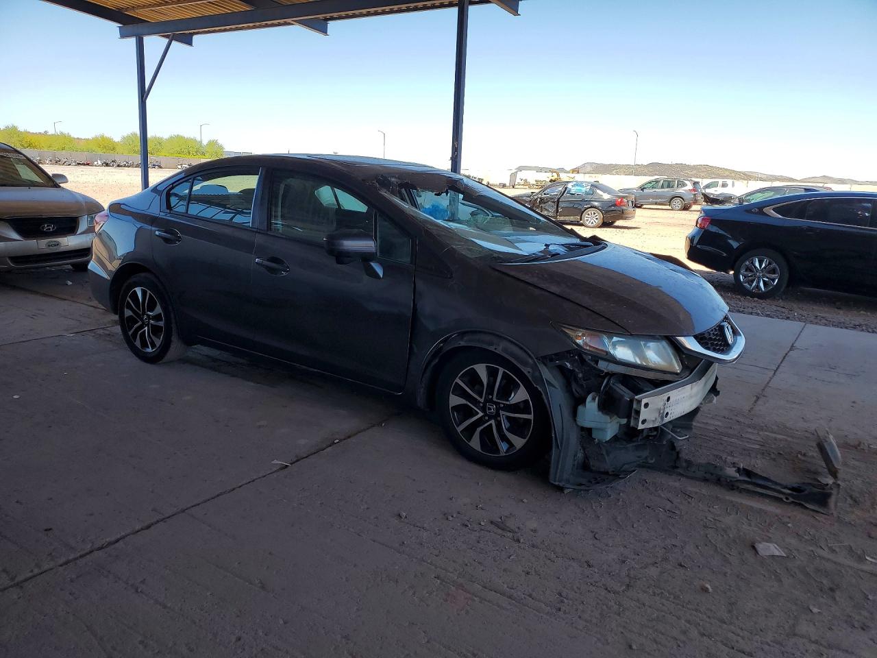 2015 Honda Civic Ex Gray vin: 19XFB2F85FE246183
