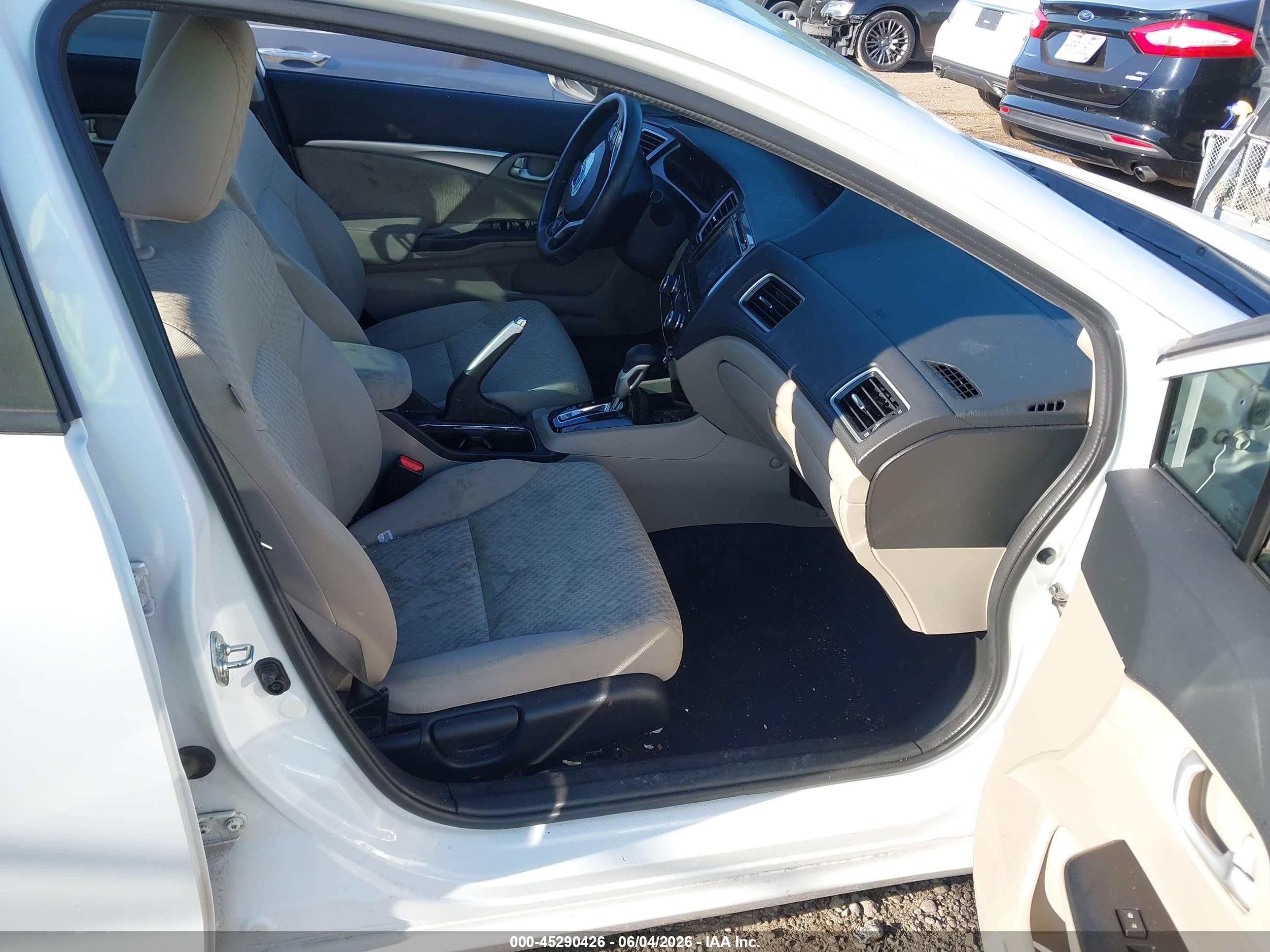 2015 Honda Civic Ex White vin: 19XFB2F85FE254025