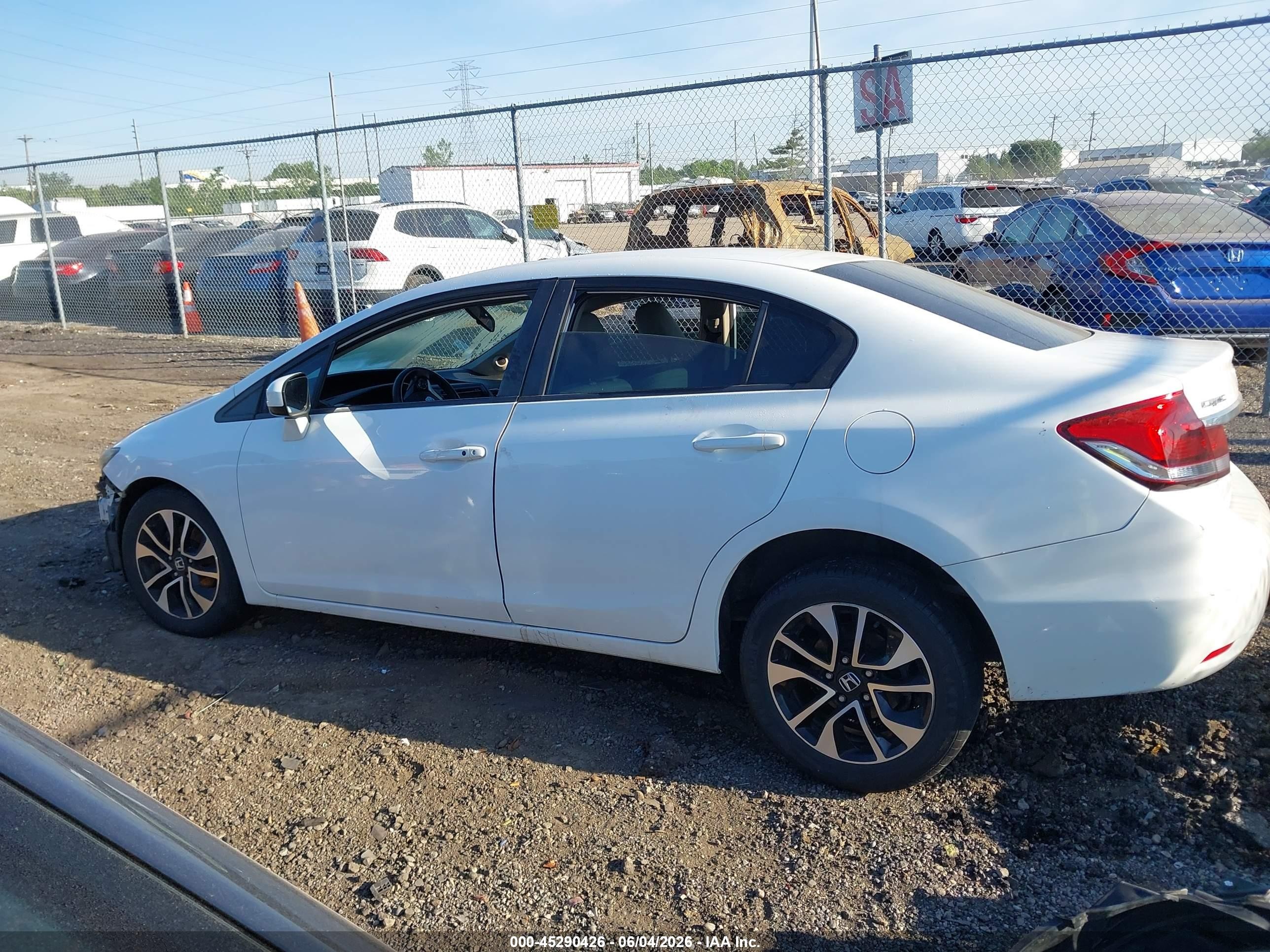 2015 Honda Civic Ex White vin: 19XFB2F85FE254025
