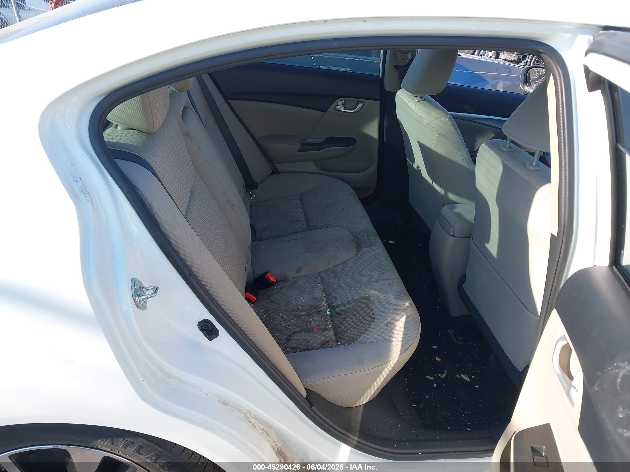 2015 Honda Civic Ex White vin: 19XFB2F85FE254025