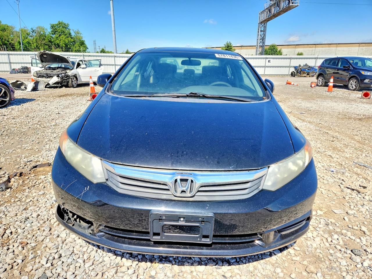 2012 Honda Civic Ex Black vin: 19XFB2F86CE045744