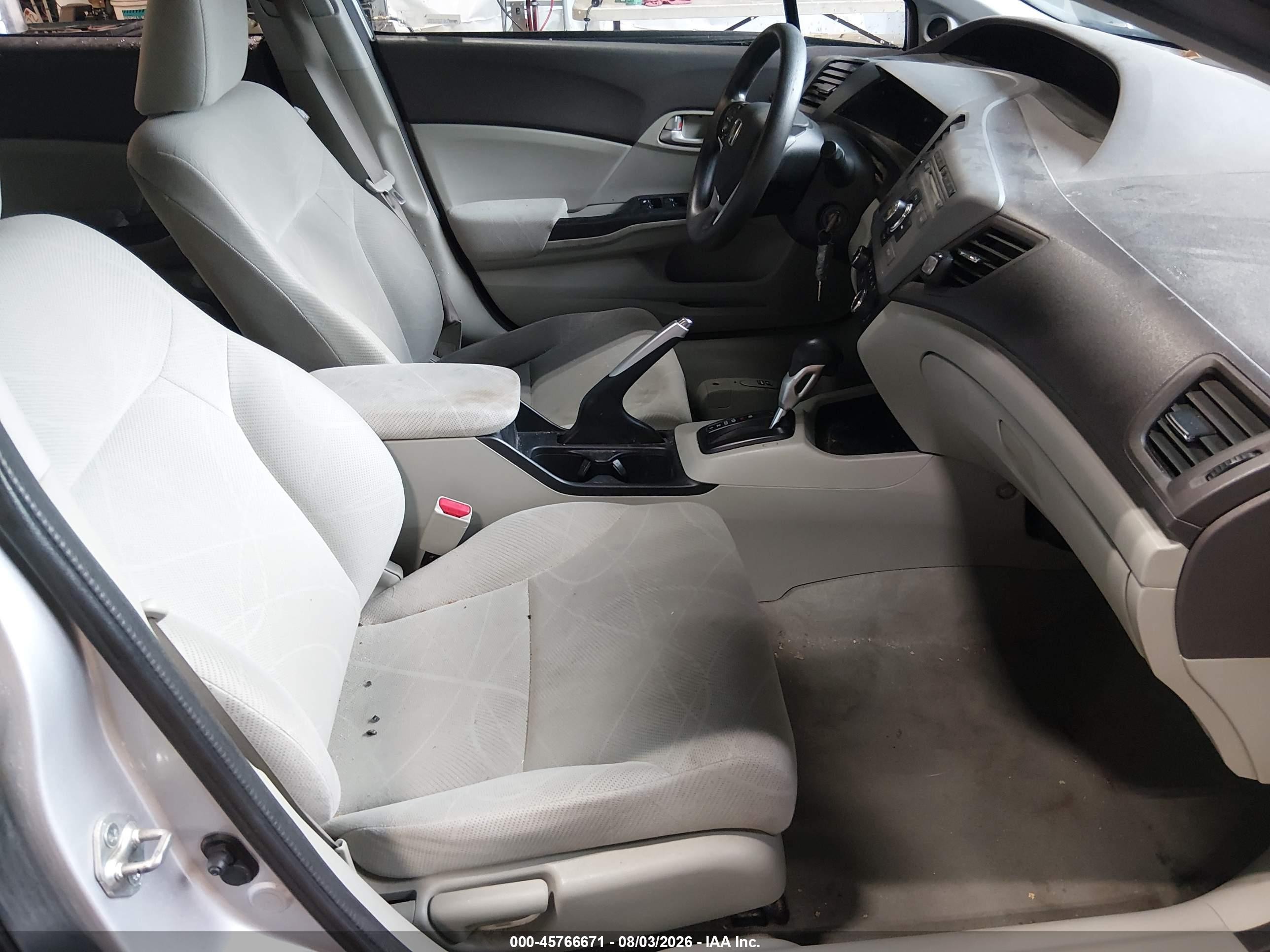 2012 Honda Civic Ex Silver vin: 19XFB2F86CE051463