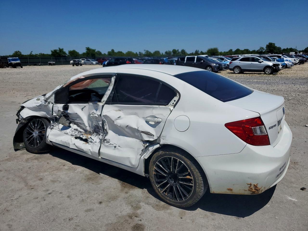 2012 Honda Civic Ex White vin: 19XFB2F86CE067744