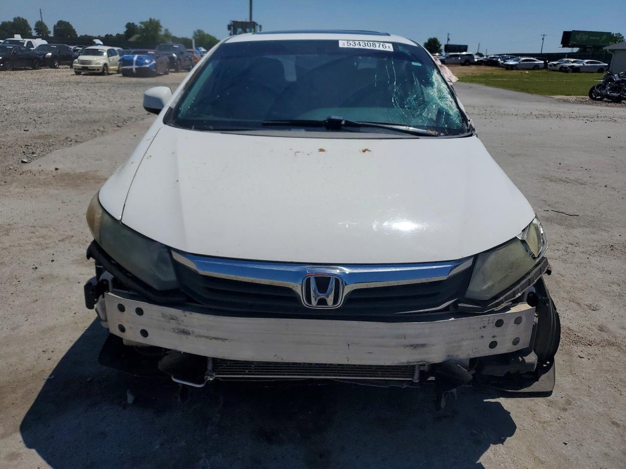 2012 Honda Civic Ex White vin: 19XFB2F86CE067744