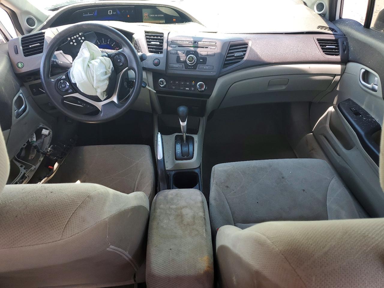 2012 Honda Civic Ex White vin: 19XFB2F86CE067744