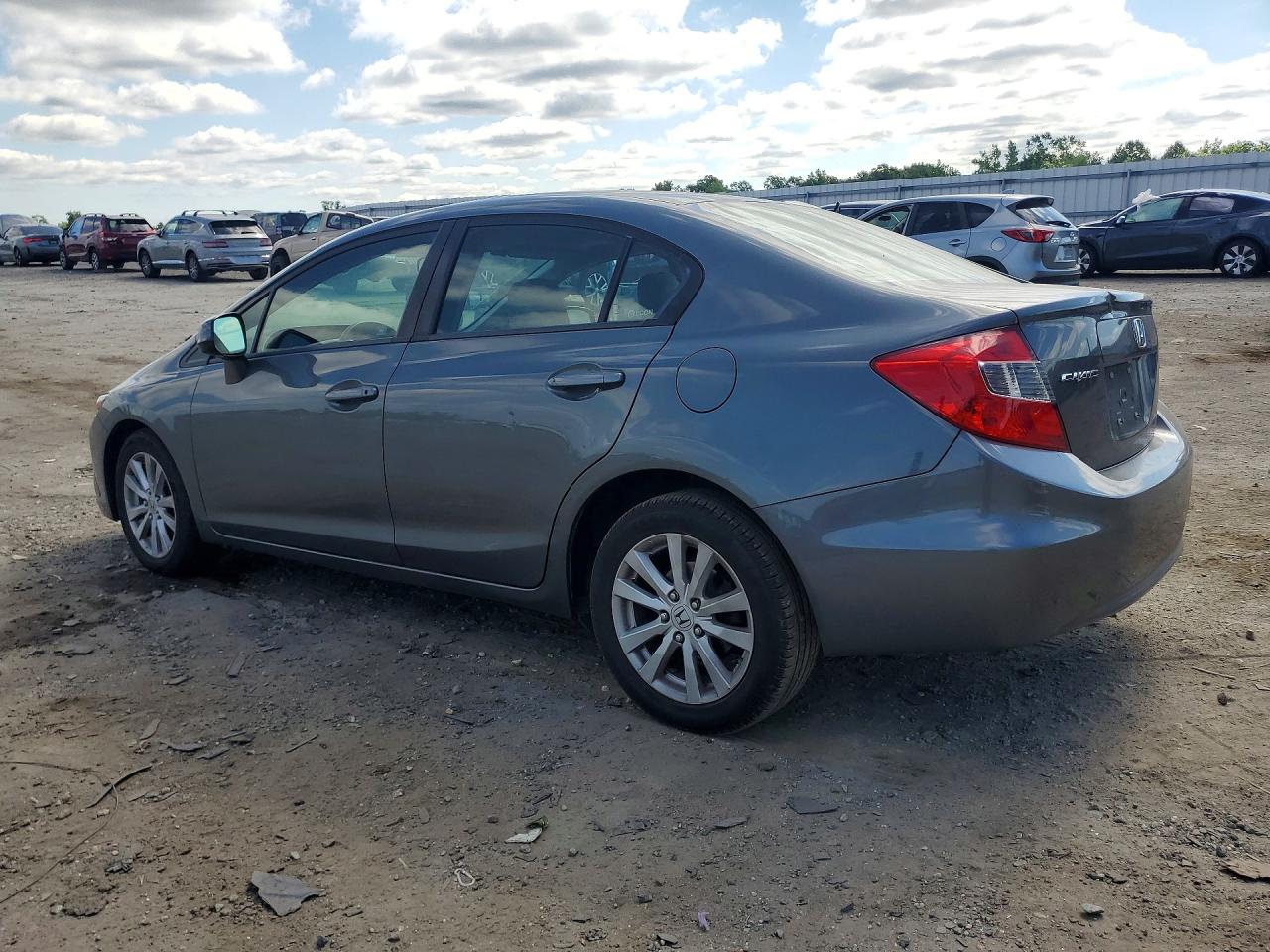 2012 Honda Civic Ex Gray vin: 19XFB2F86CE081224