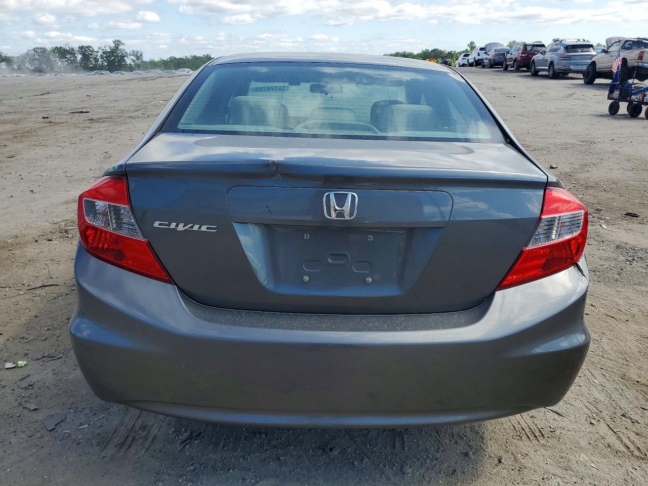 2012 Honda Civic Ex Gray vin: 19XFB2F86CE081224