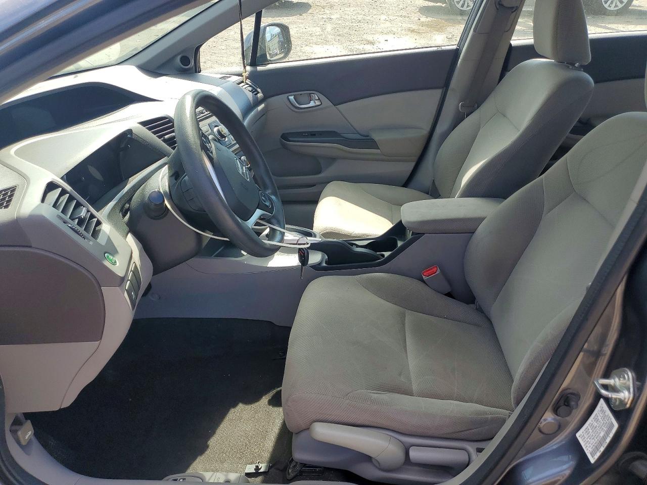2012 Honda Civic Ex Gray vin: 19XFB2F86CE081224