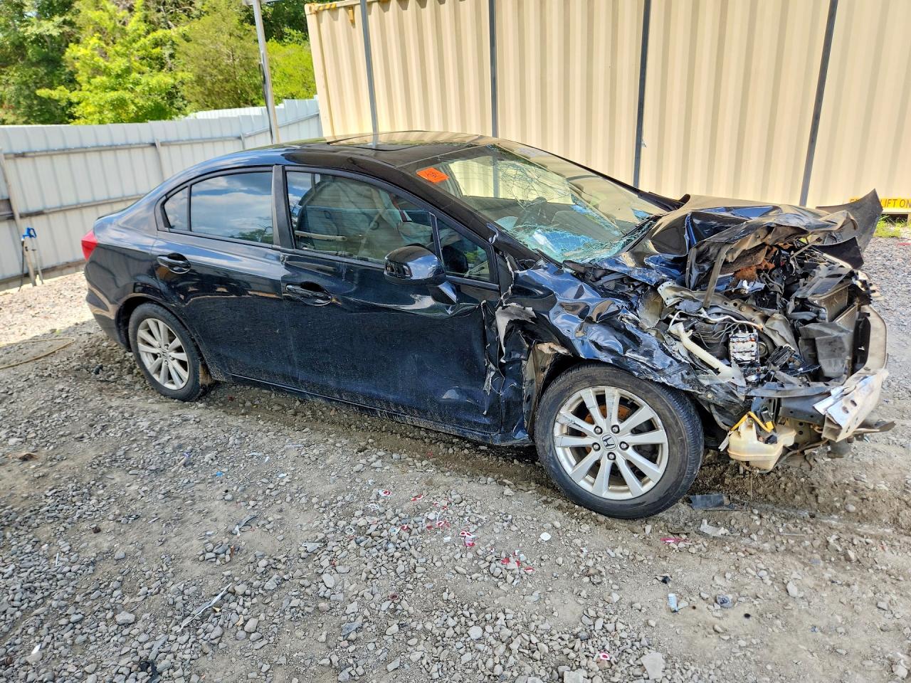 2012 Honda Civic Ex Black vin: 19XFB2F86CE306595