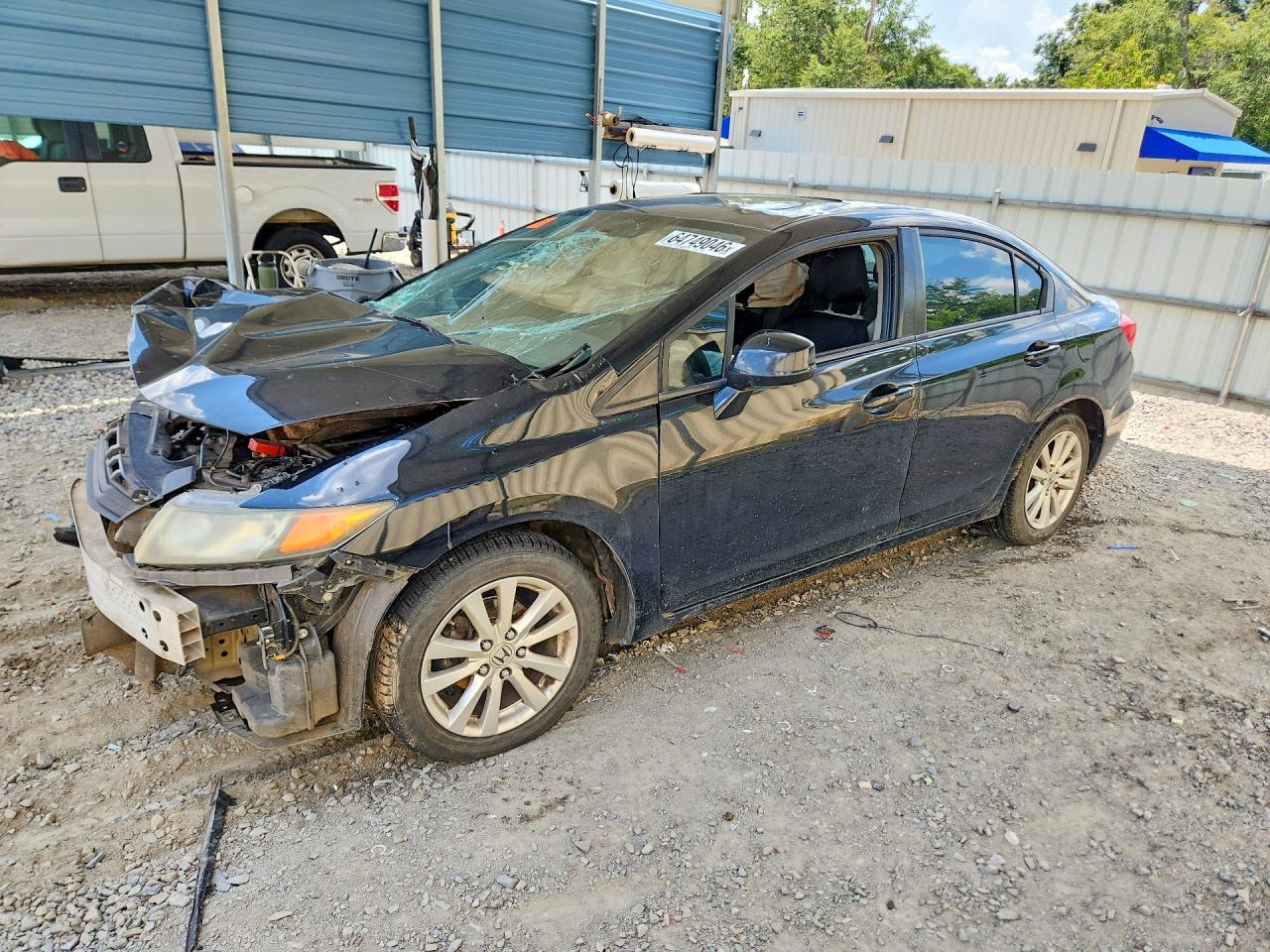 2012 Honda Civic Ex Black vin: 19XFB2F86CE306595