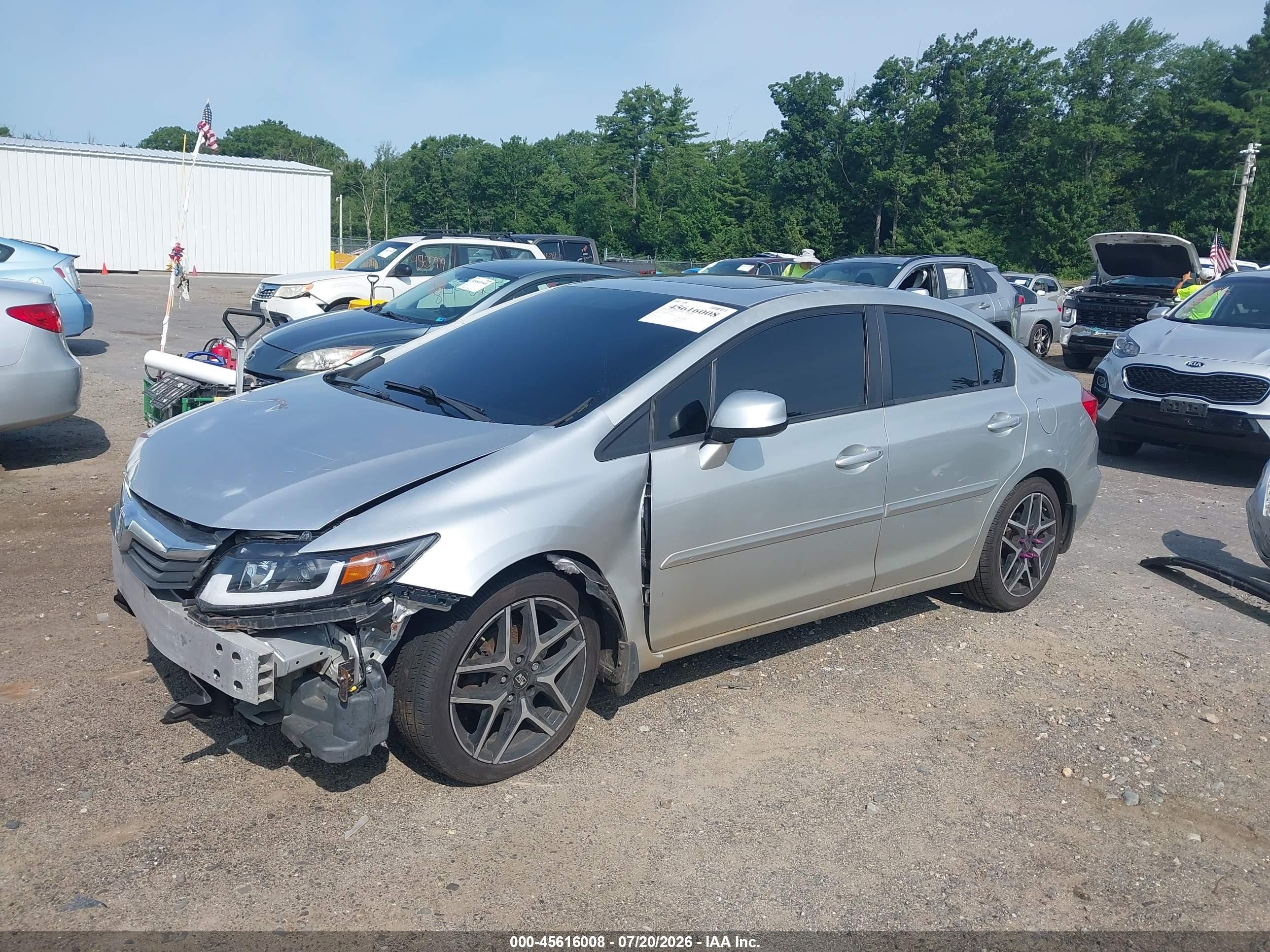 2012 Honda Civic Ex Silver vin: 19XFB2F86CE320383