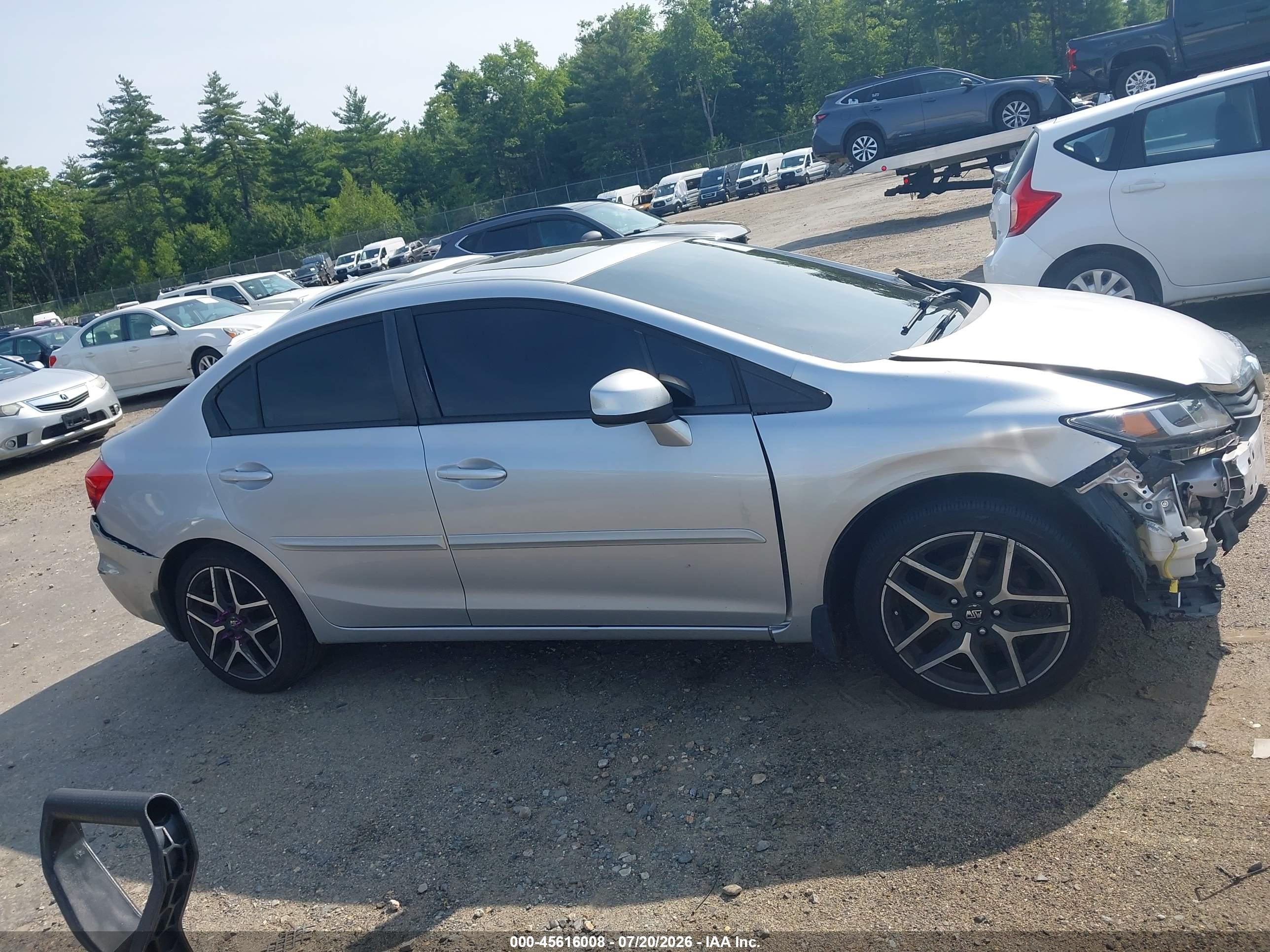 2012 Honda Civic Ex Silver vin: 19XFB2F86CE320383