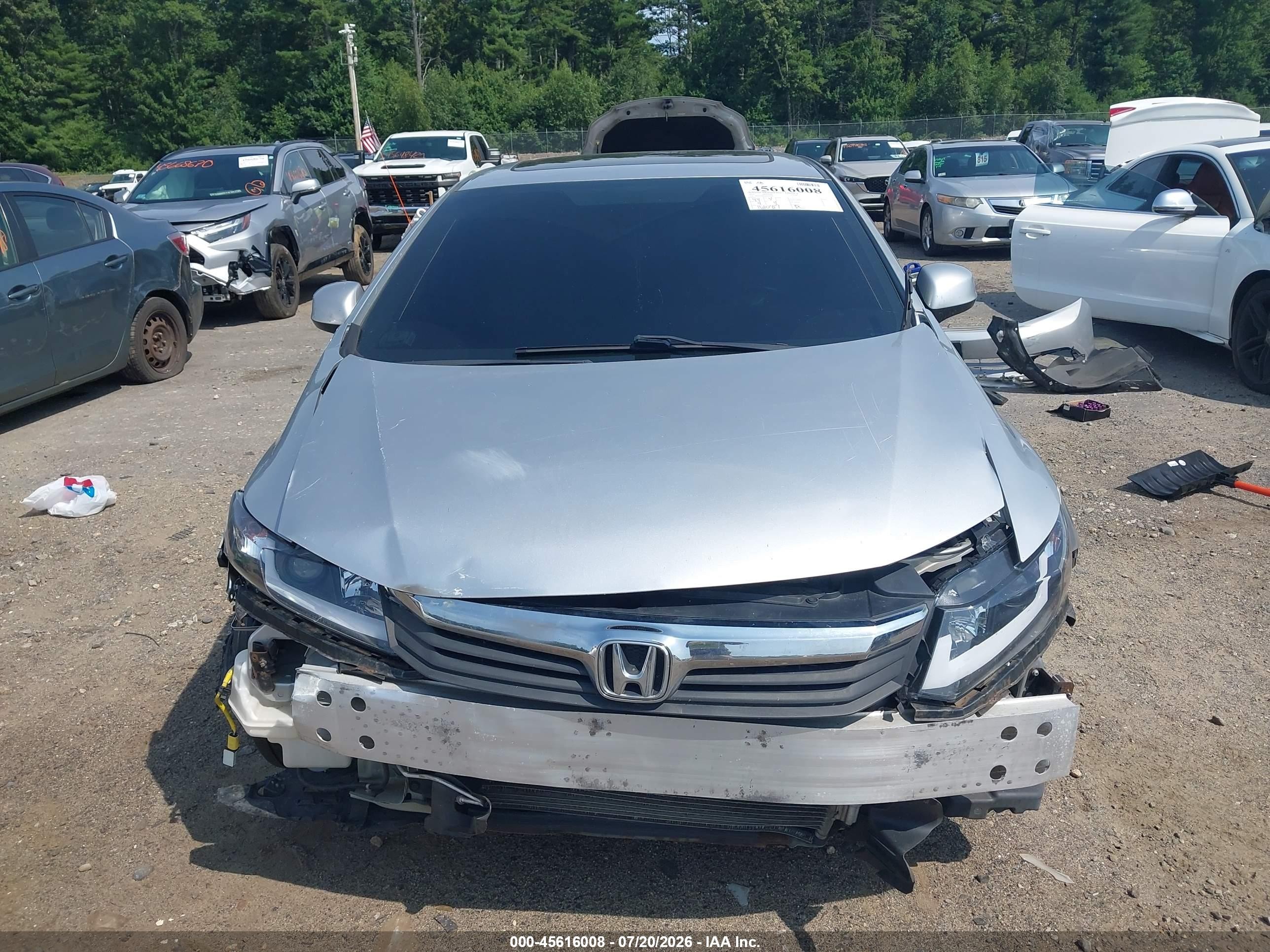 2012 Honda Civic Ex Silver vin: 19XFB2F86CE320383