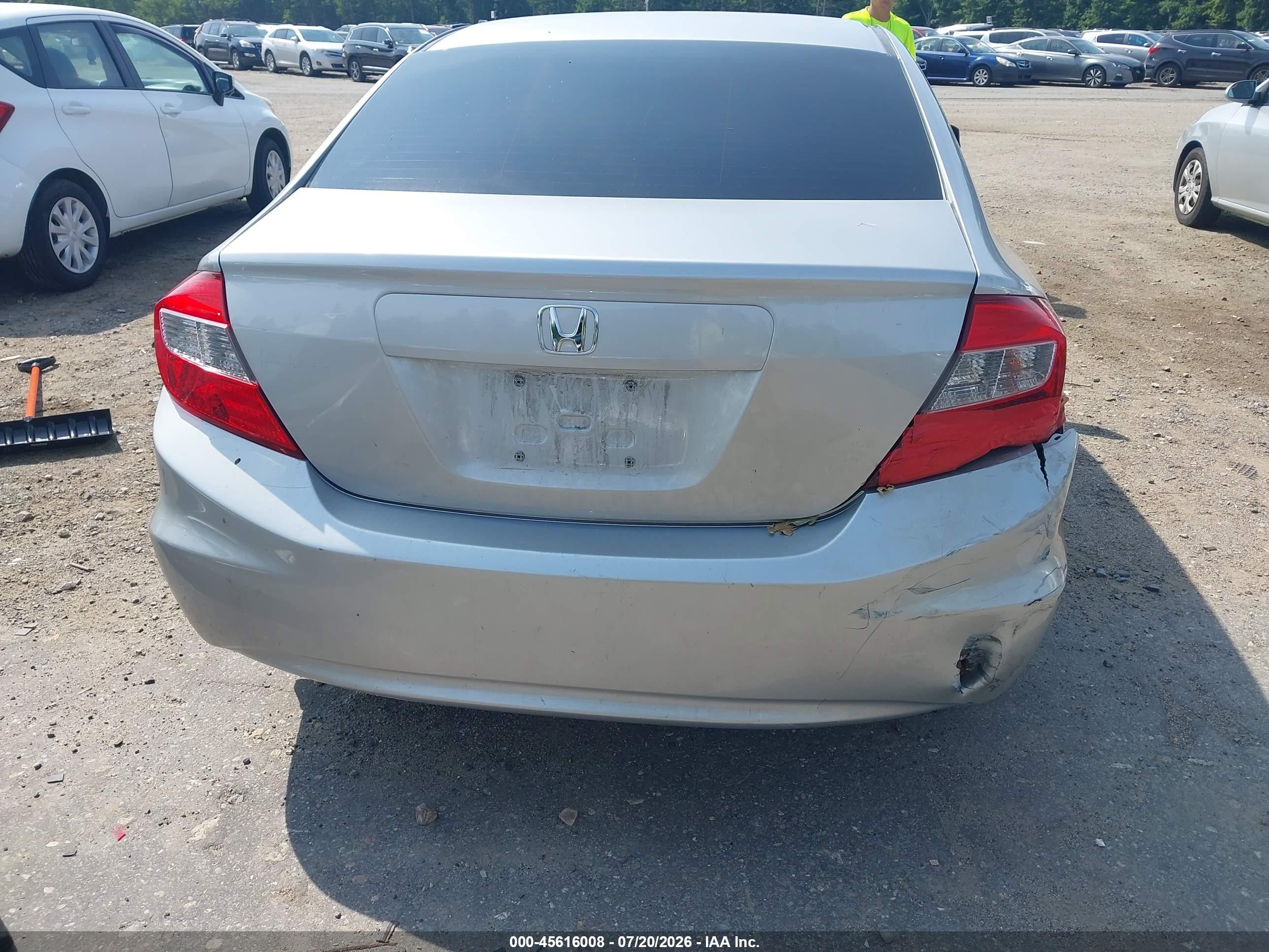 2012 Honda Civic Ex Silver vin: 19XFB2F86CE320383