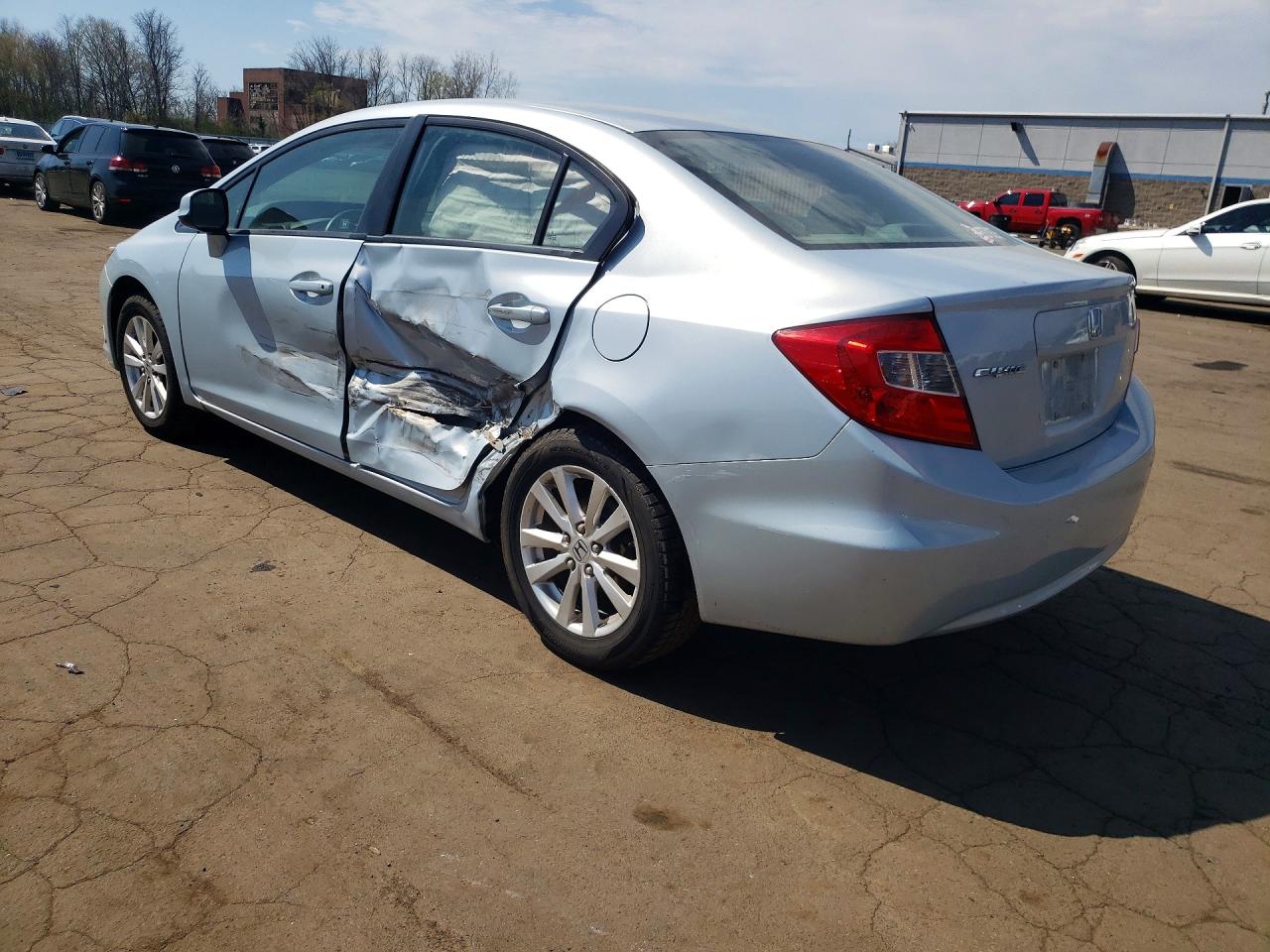 2012 Honda Civic Ex Silver vin: 19XFB2F86CE325714