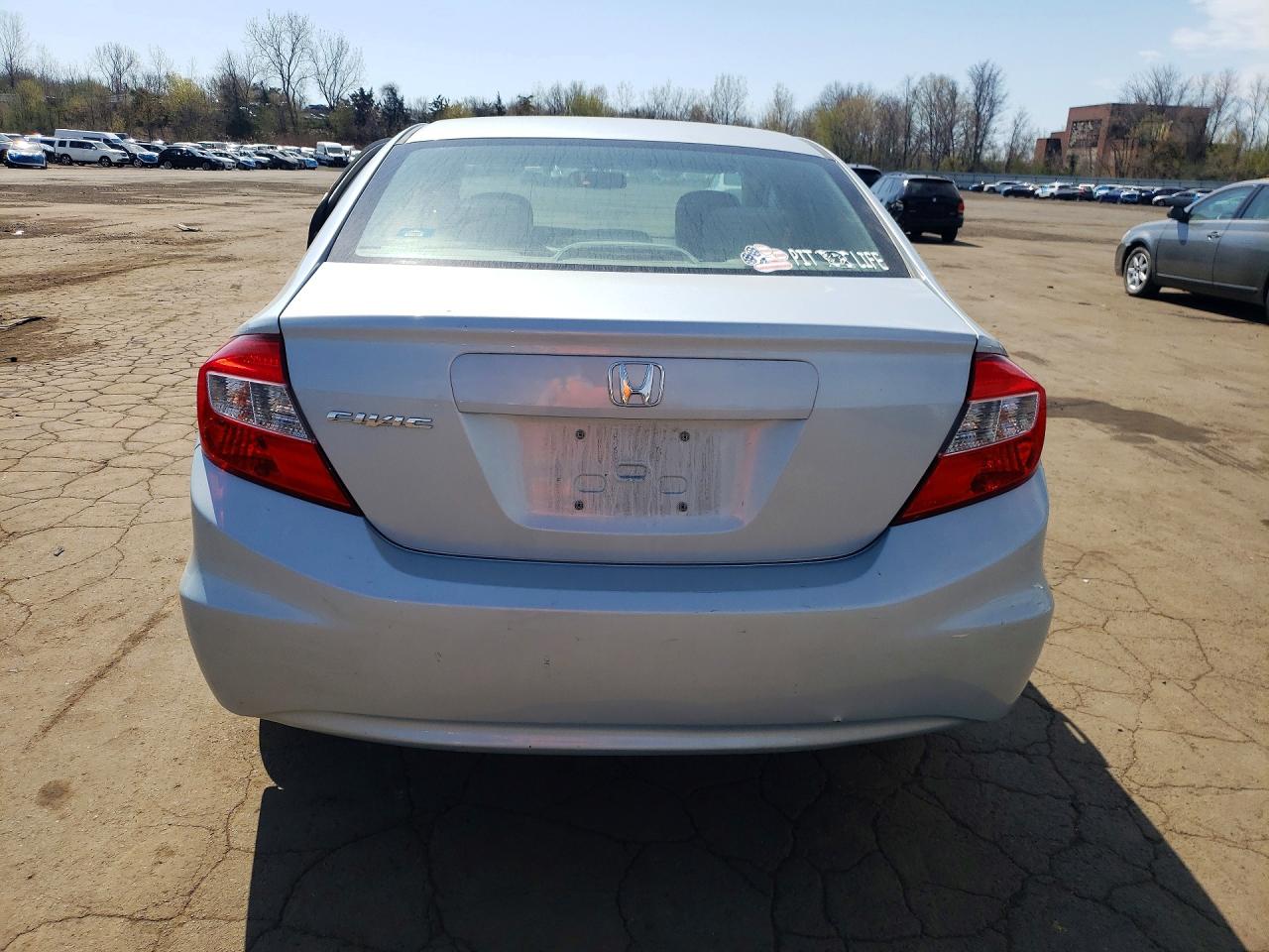 2012 Honda Civic Ex Silver vin: 19XFB2F86CE325714