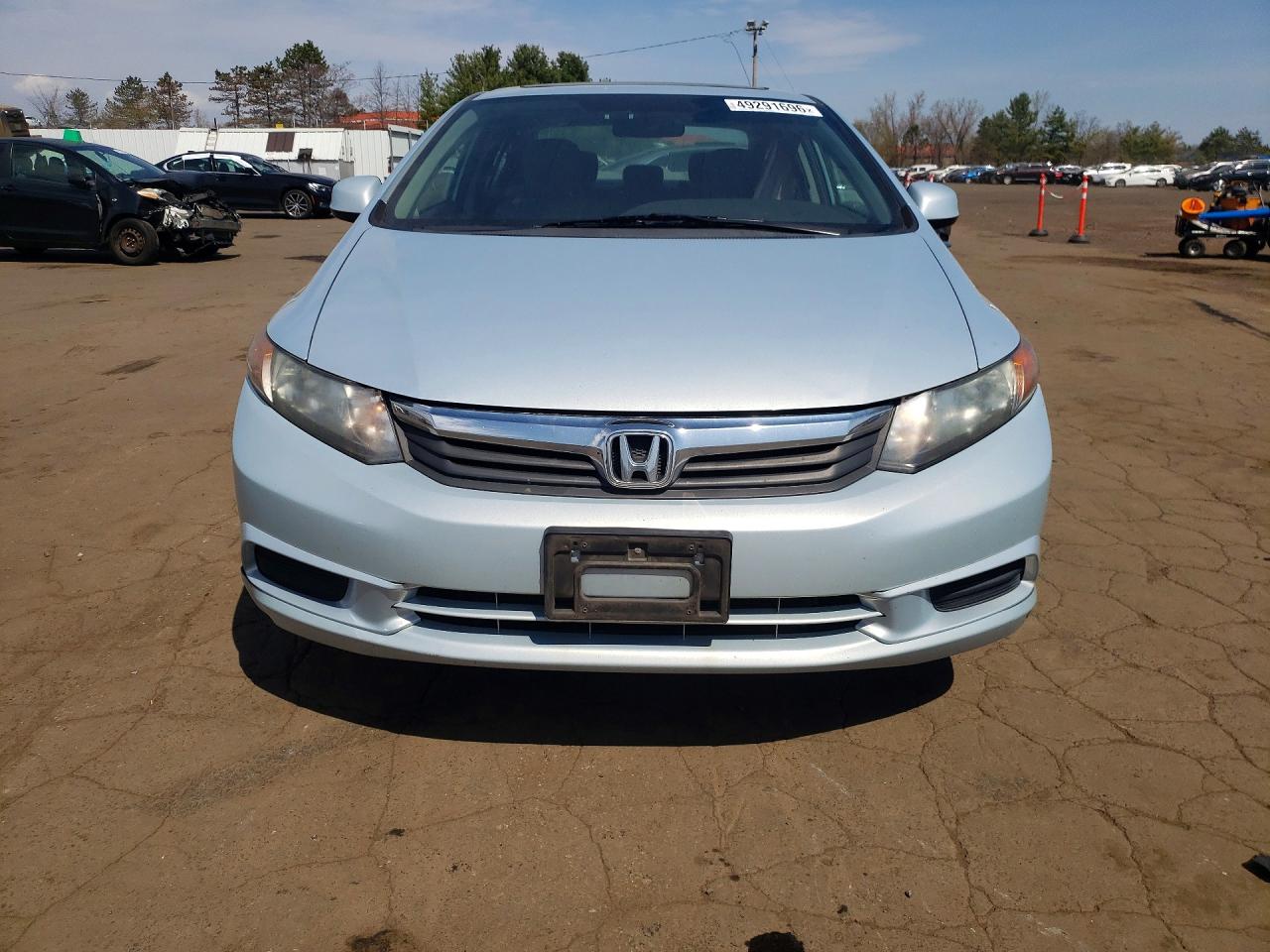 2012 Honda Civic Ex Silver vin: 19XFB2F86CE325714