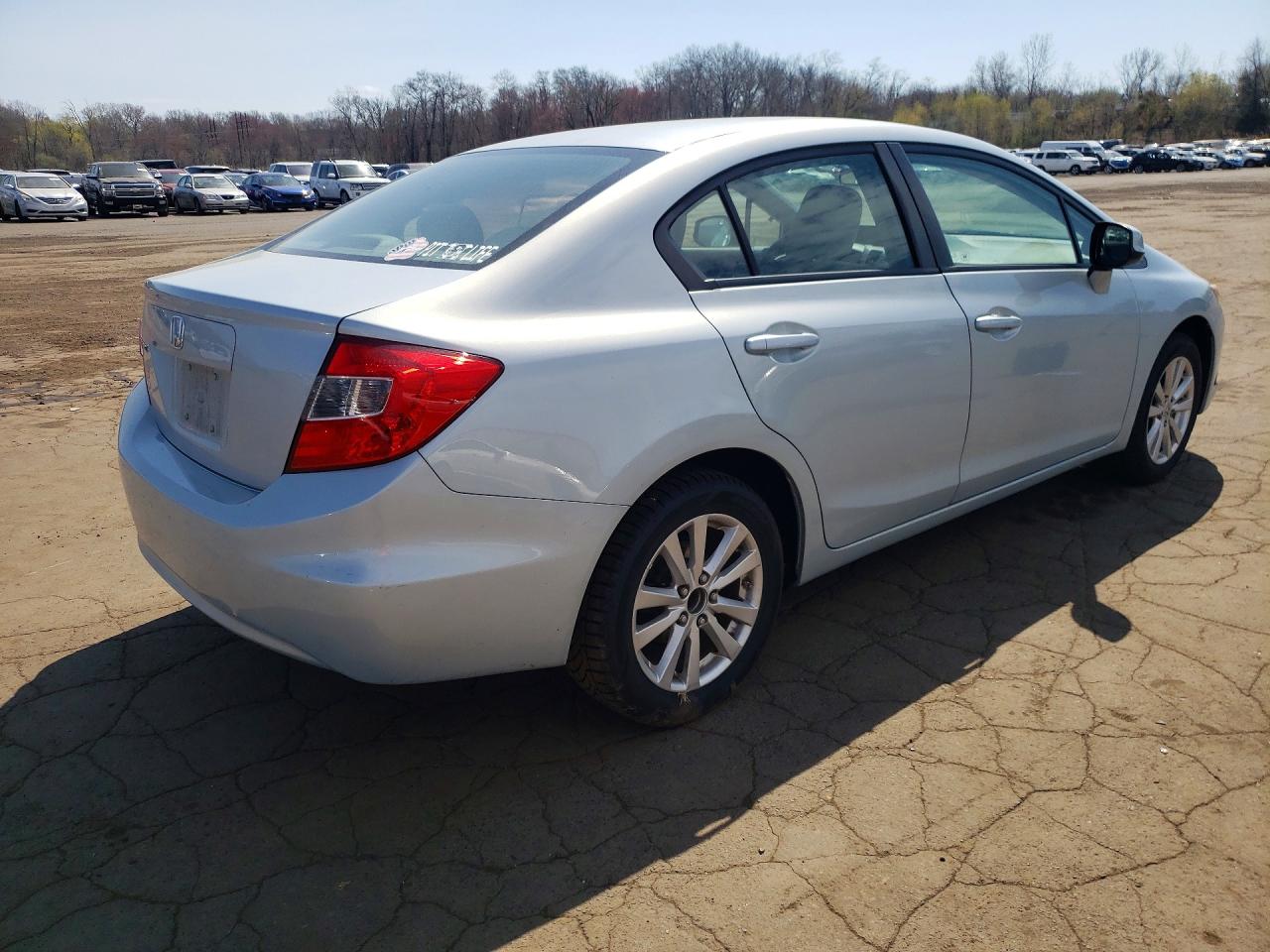 2012 Honda Civic Ex Silver vin: 19XFB2F86CE325714