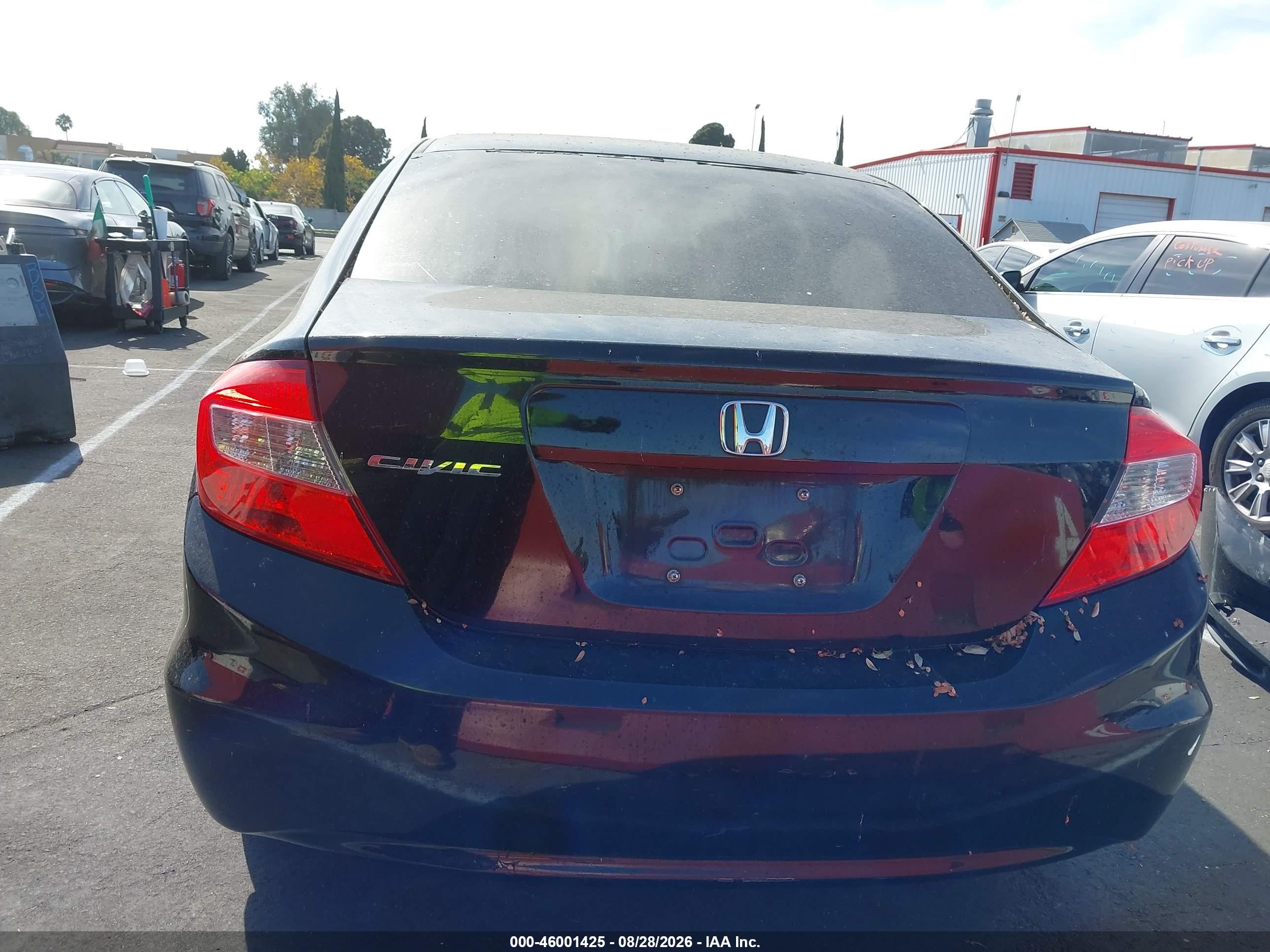 2012 Honda Civic Ex Black vin: 19XFB2F86CE377859