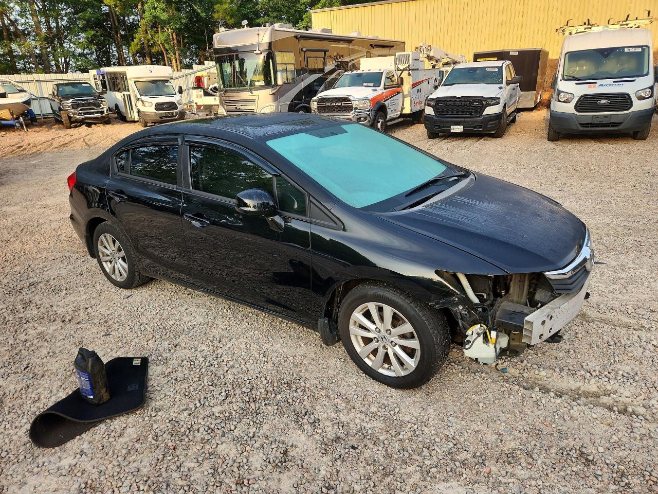 2012 Honda Civic Ex Black vin: 19XFB2F86CE382558