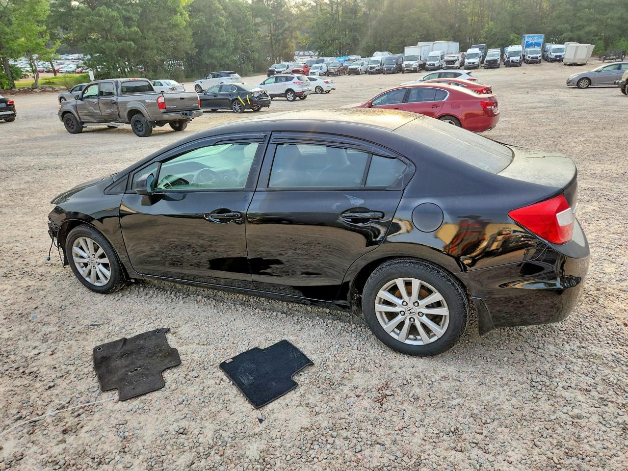2012 Honda Civic Ex Black vin: 19XFB2F86CE382558