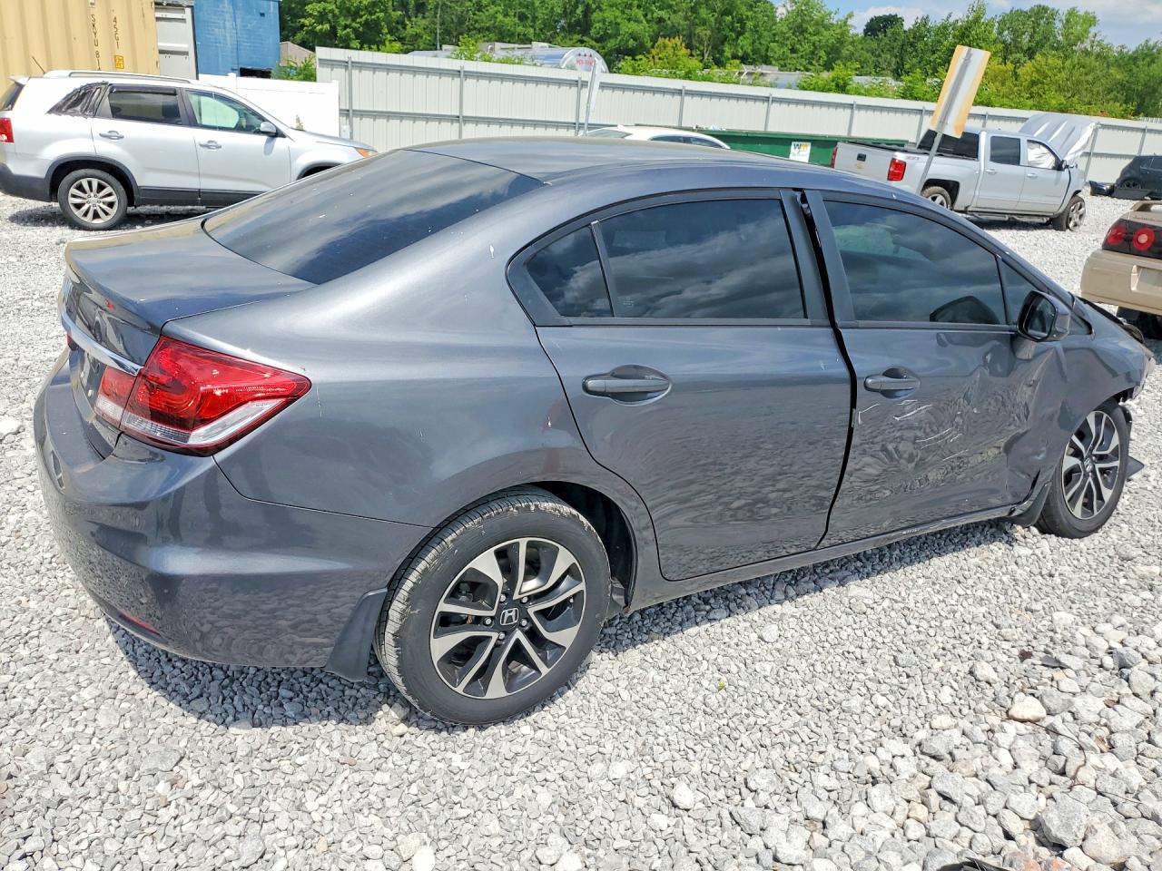 2013 Honda Civic Ex Gray vin: 19XFB2F86DE023535