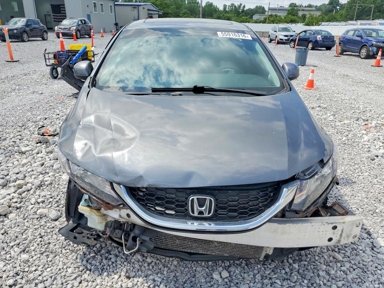 2013 Honda Civic Ex Gray vin: 19XFB2F86DE023535