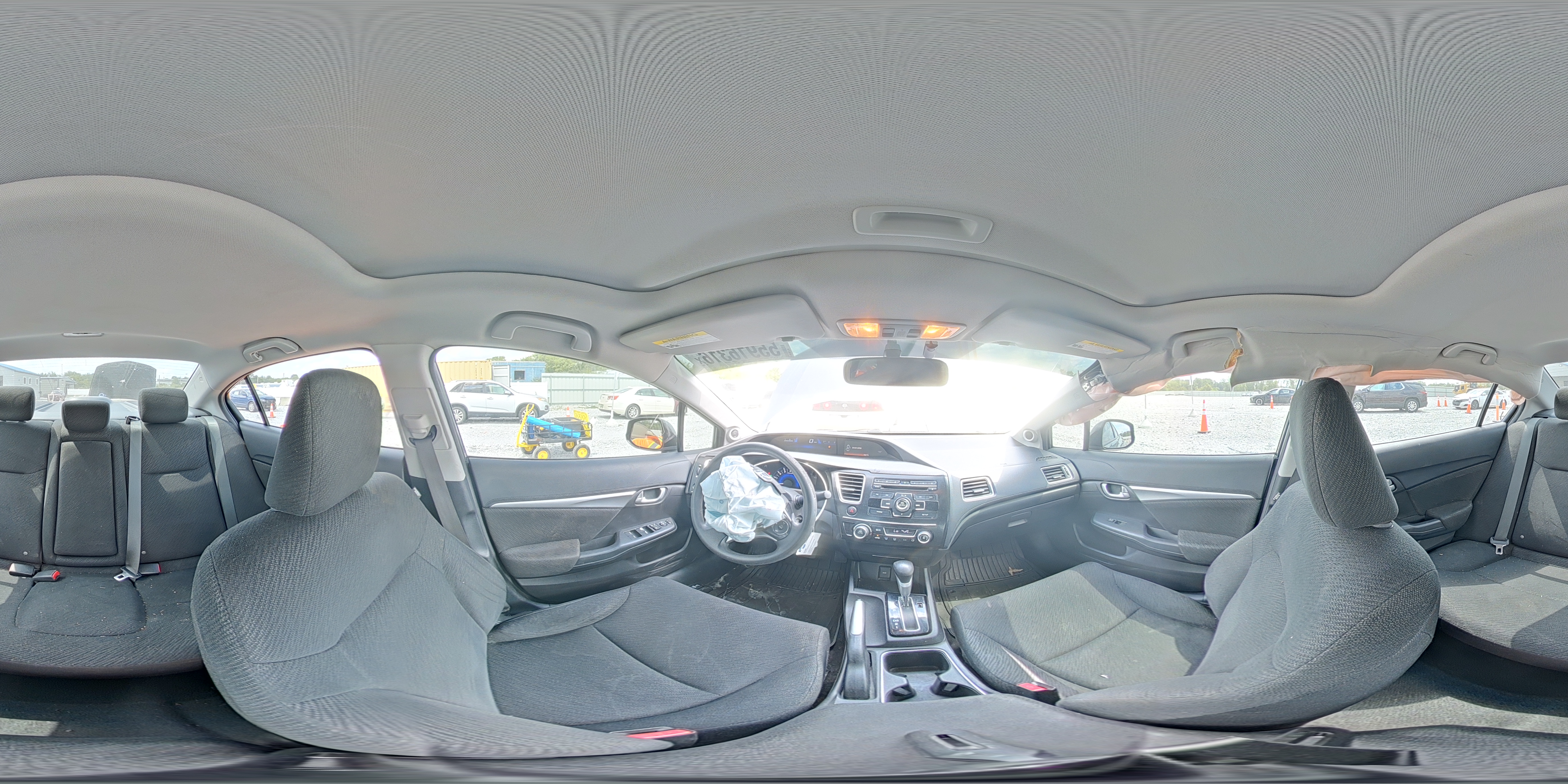 2013 Honda Civic Ex Gray vin: 19XFB2F86DE023535