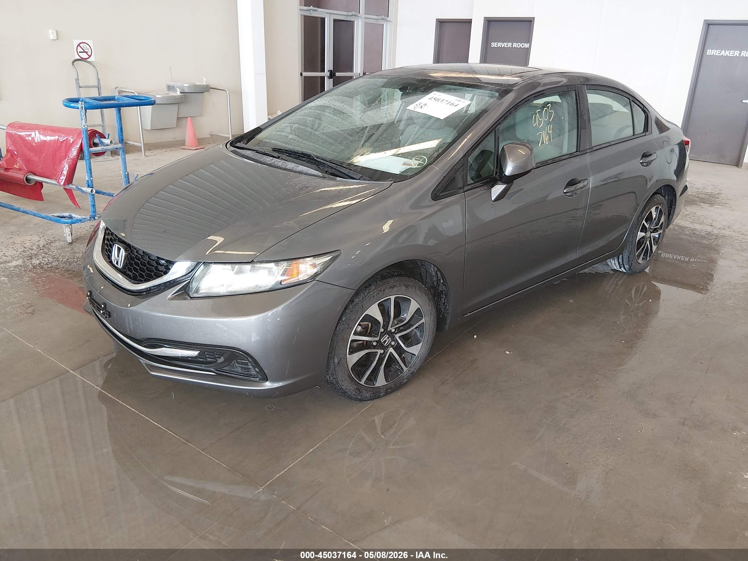 2013 Honda Civic Ex Серый vin: 19XFB2F86DE033045