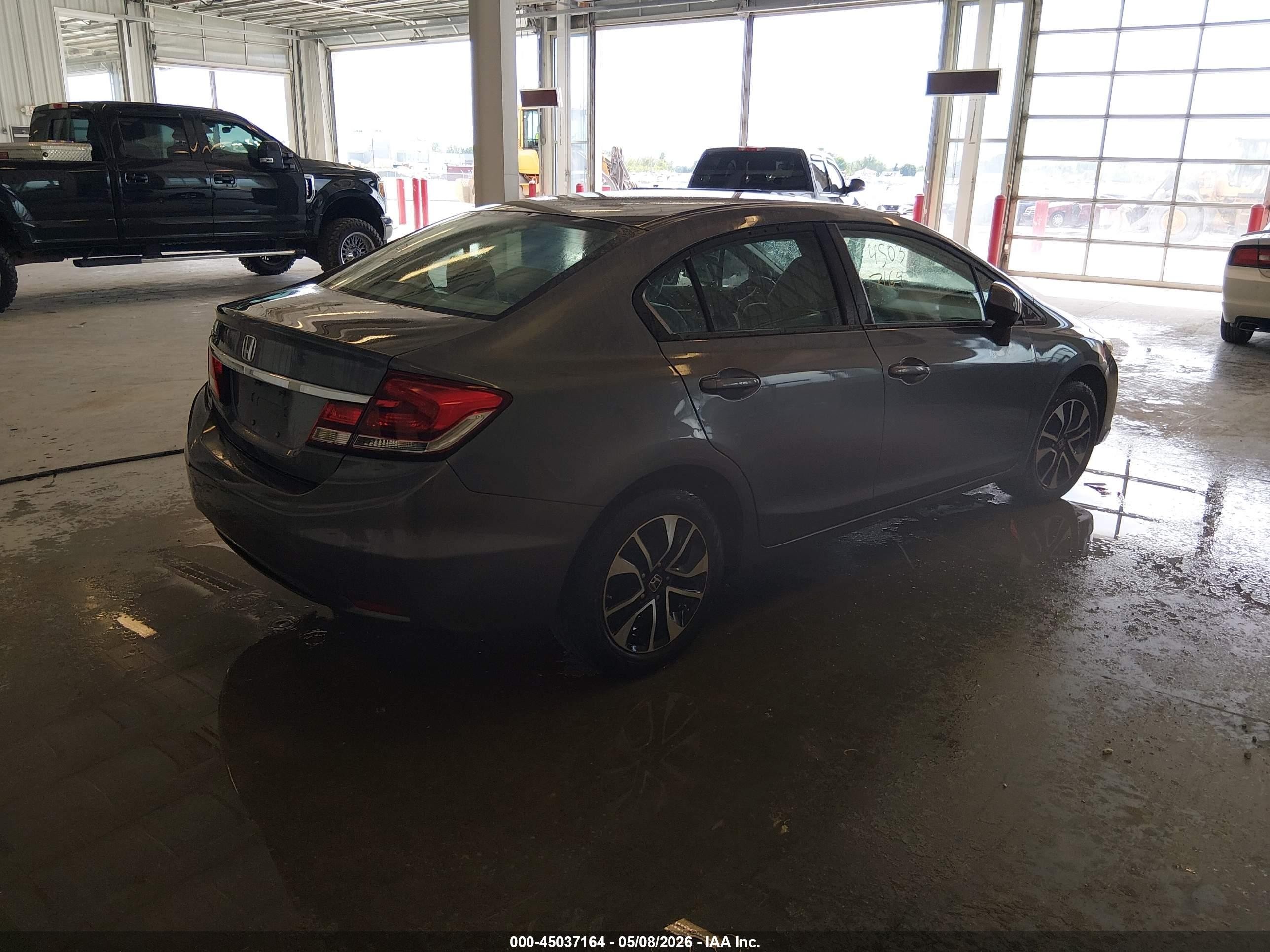 2013 Honda Civic Ex Серый vin: 19XFB2F86DE033045