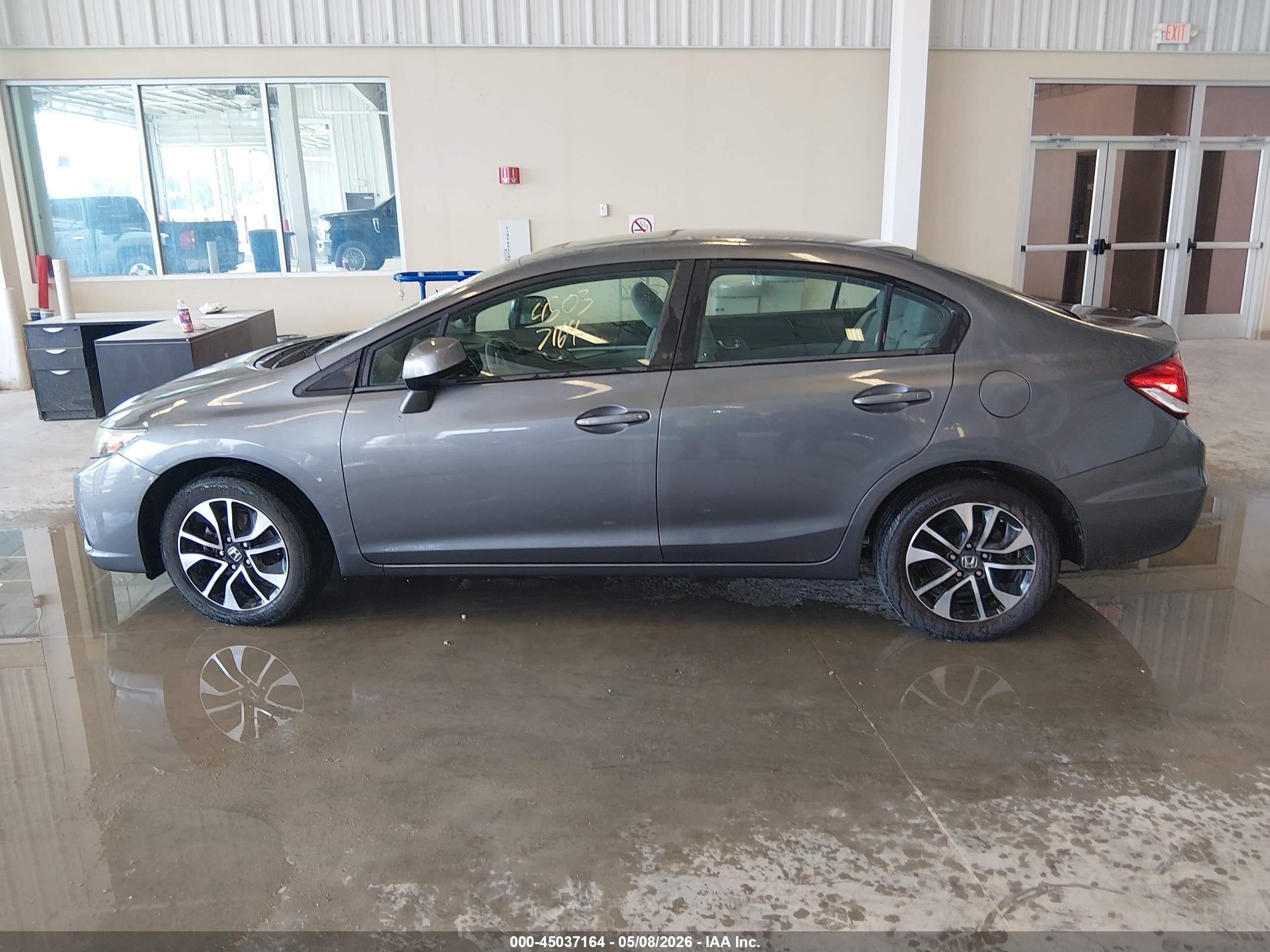 2013 Honda Civic Ex Серый vin: 19XFB2F86DE033045