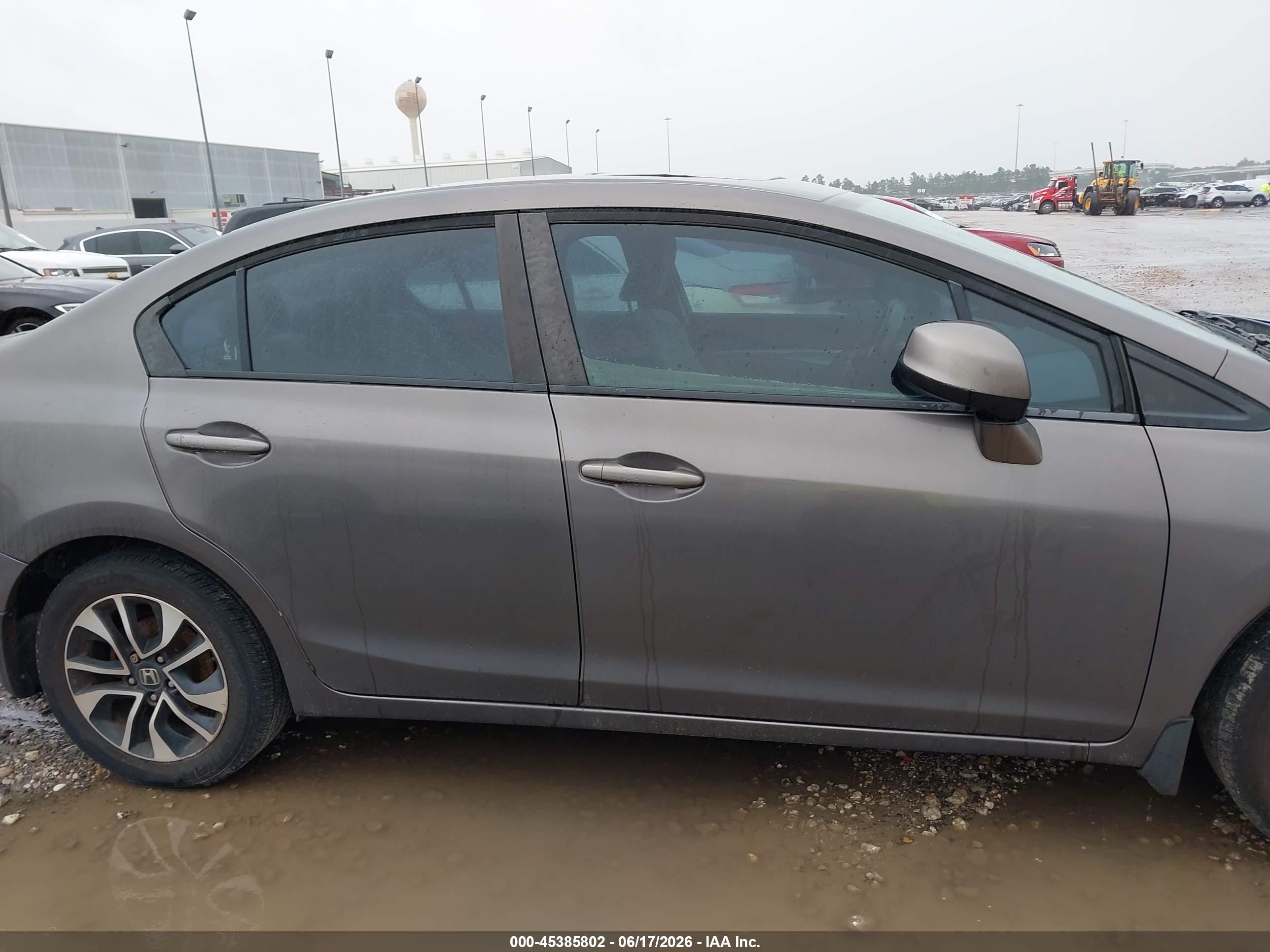 2013 Honda Civic Ex Gray vin: 19XFB2F86DE037094